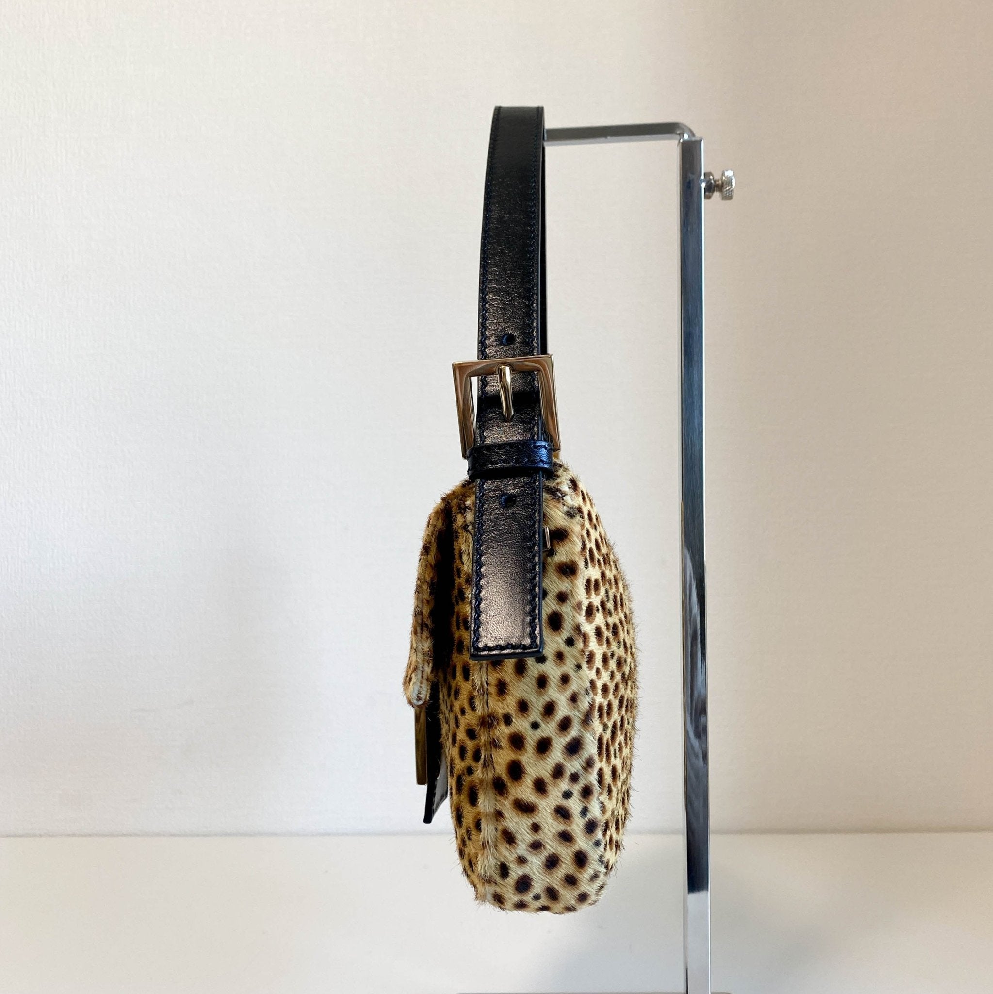 FENDI Baguette Pony Hair Cheetah Shoulder Bag, in , Sold by HIVE PRELOVED - Shoulder Bags, ,