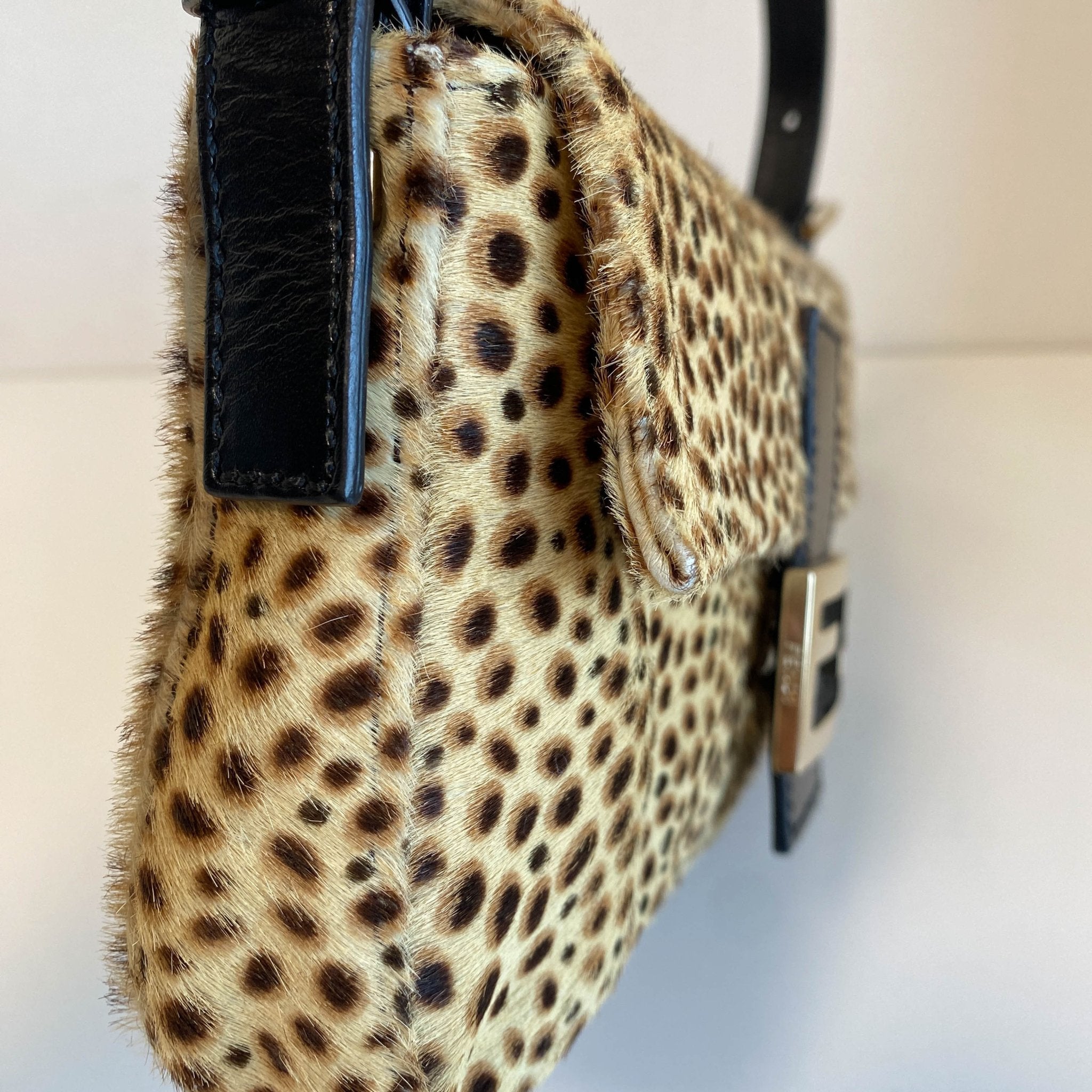 FENDI Baguette Pony Hair Cheetah Shoulder Bag, in , Sold by HIVE PRELOVED - Shoulder Bags, ,