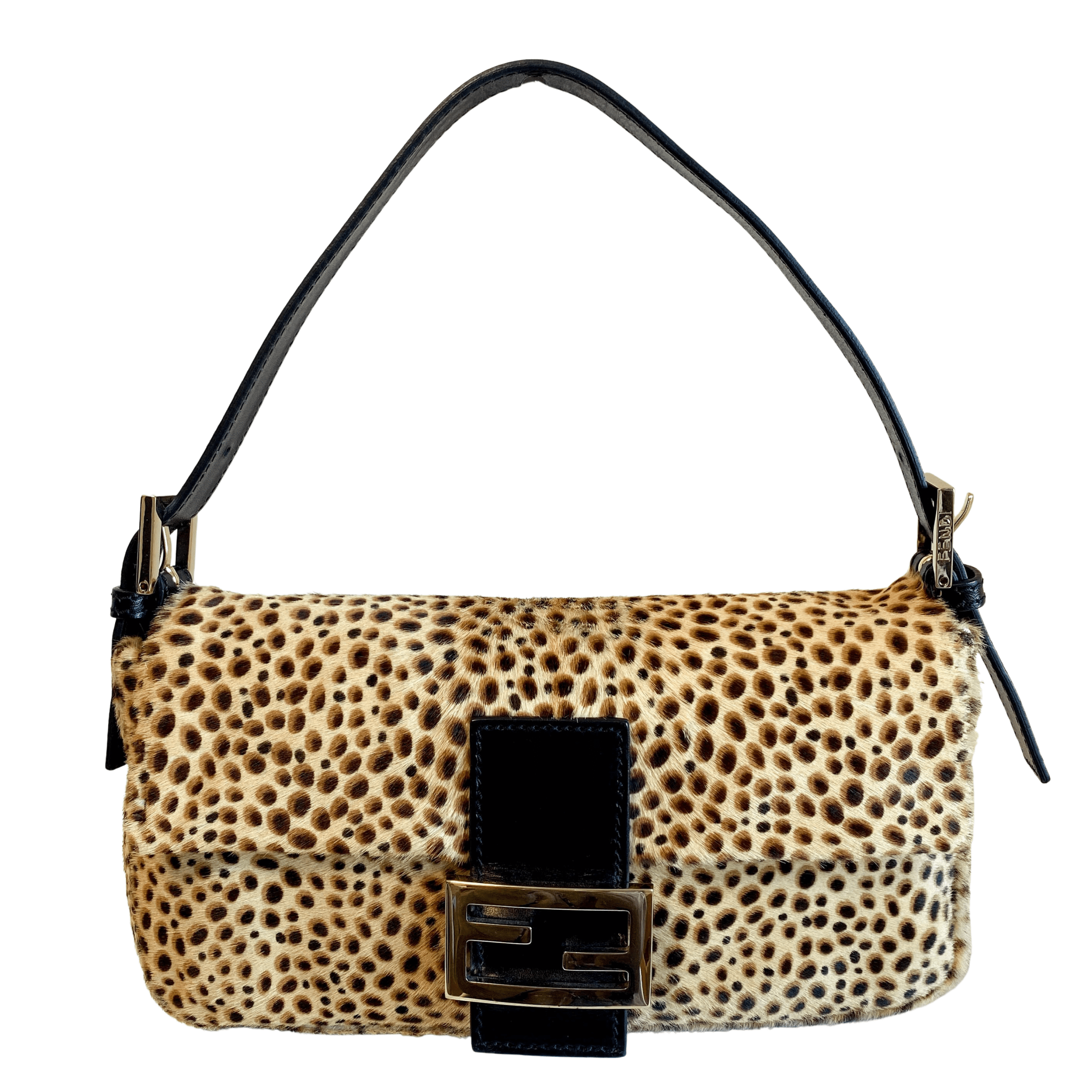FENDI Baguette Pony Hair Cheetah Shoulder Bag, in , Sold by HIVE PRELOVED - Shoulder Bags, ,