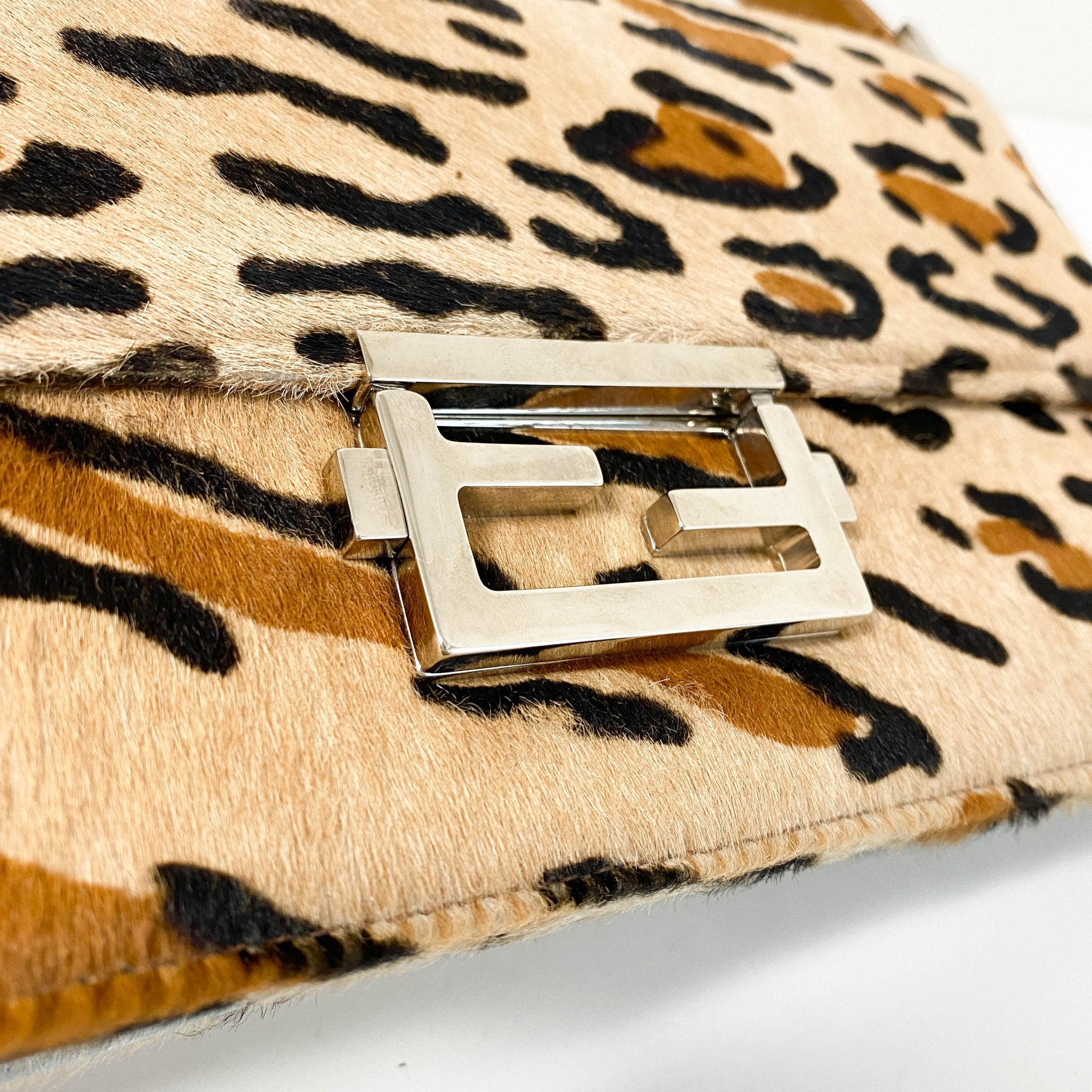FENDI Baguette Pony Hair Leopard Print Shoulder Bag, in , Sold by HIVE PRELOVED - Shoulder Bags, ,