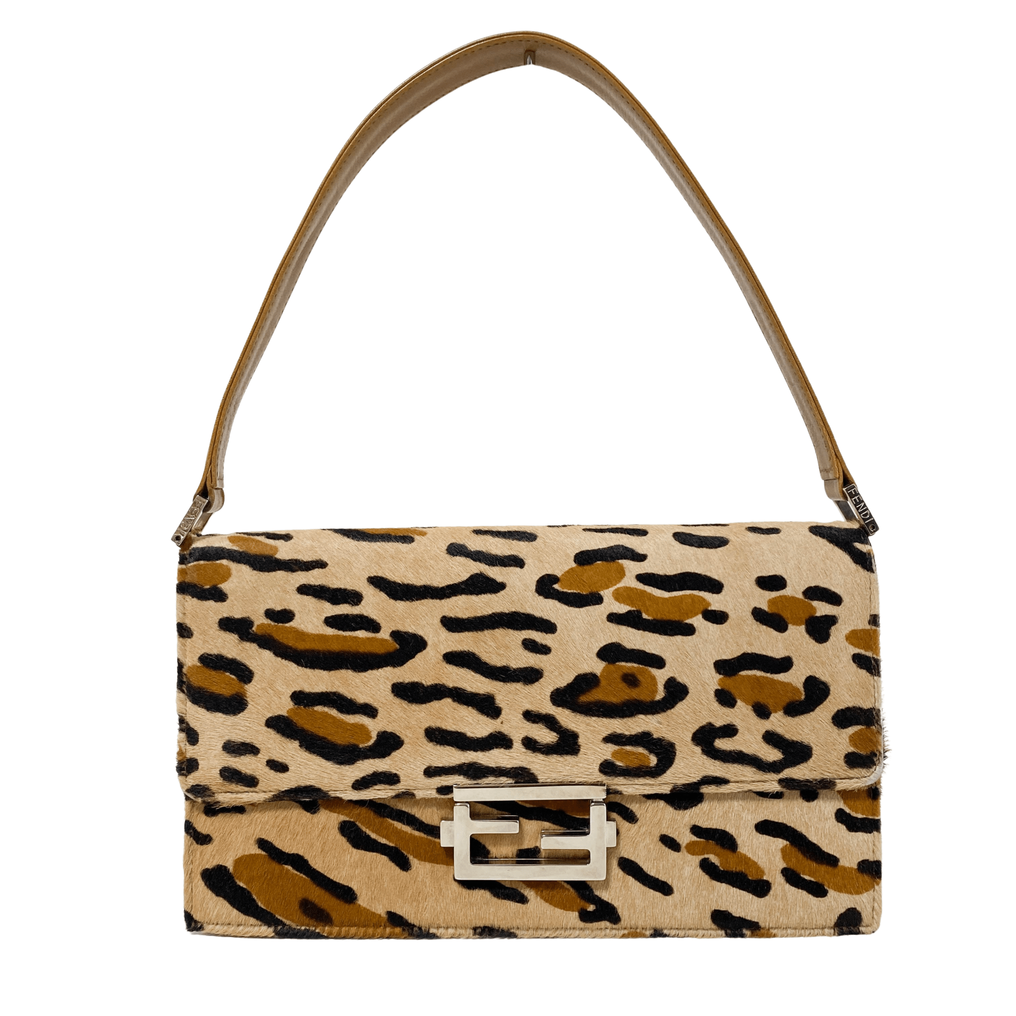 FENDI Baguette Pony Hair Leopard Print Shoulder Bag, in , Sold by HIVE PRELOVED - Shoulder Bags, ,