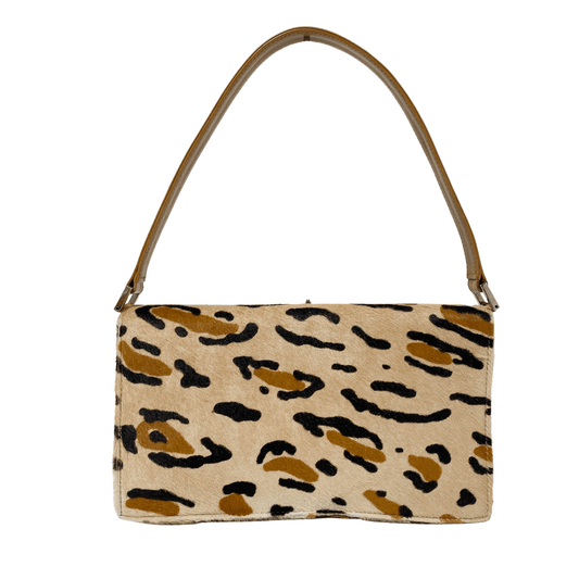 FENDI Baguette Pony Hair Leopard Print Shoulder Bag, in , Sold by HIVE PRELOVED - Shoulder Bags, ,