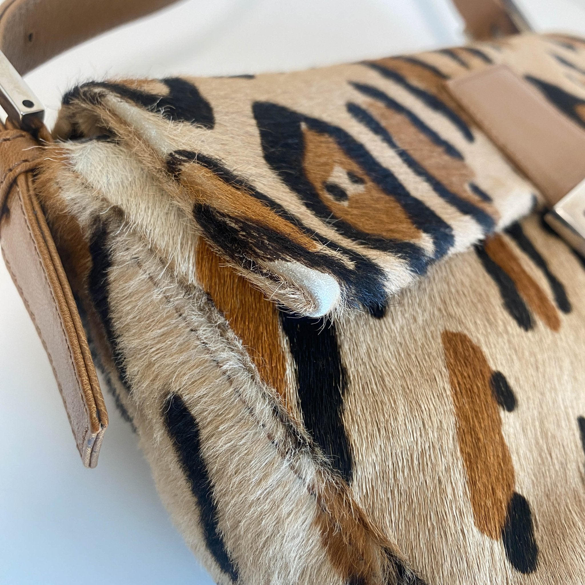 FENDI Baguette Pony Hair Leopard Shoulder Bag, in , Sold by HIVE PRELOVED - Shoulder Bags, ,