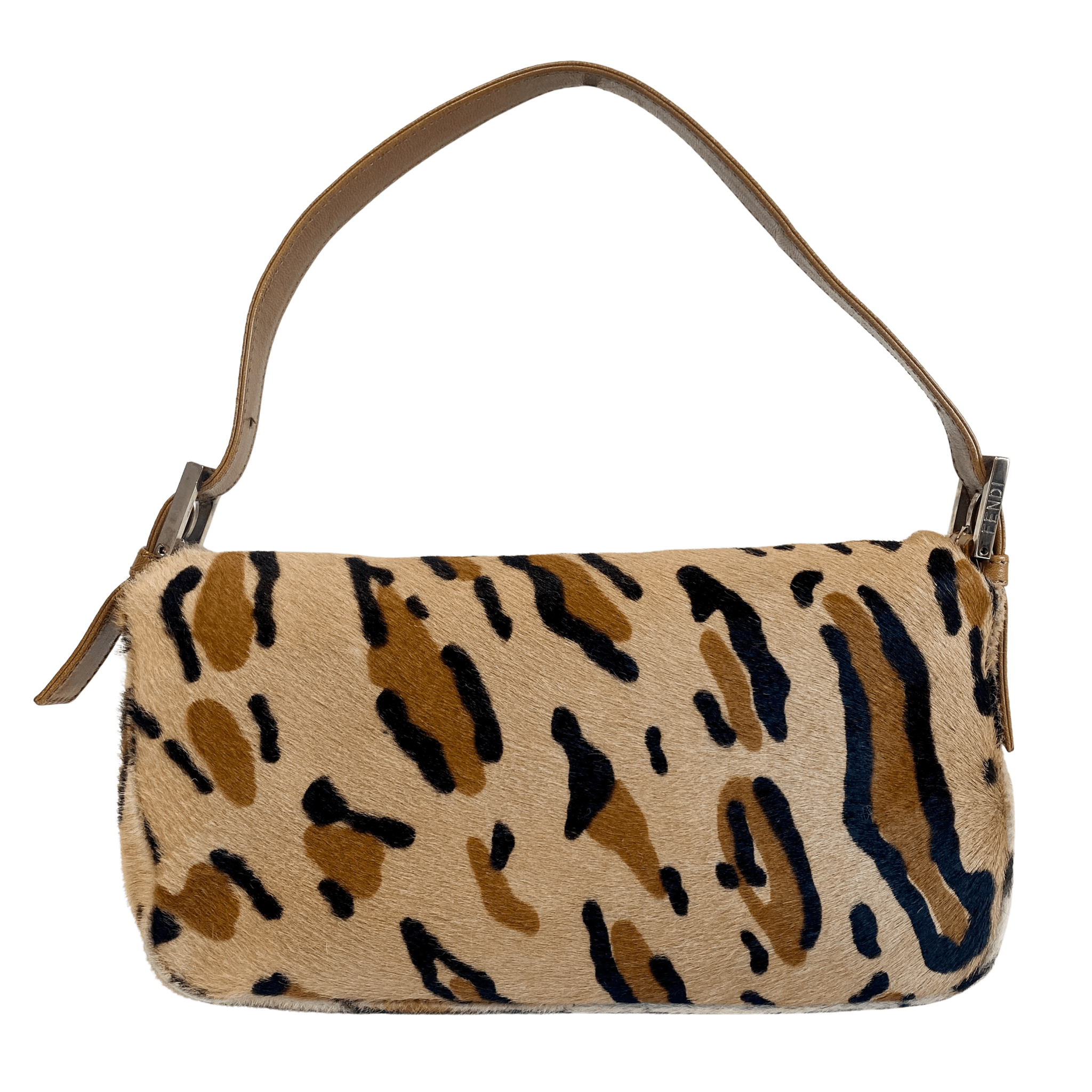 FENDI Baguette Pony Hair Leopard Shoulder Bag, in , Sold by HIVE PRELOVED - Shoulder Bags, ,