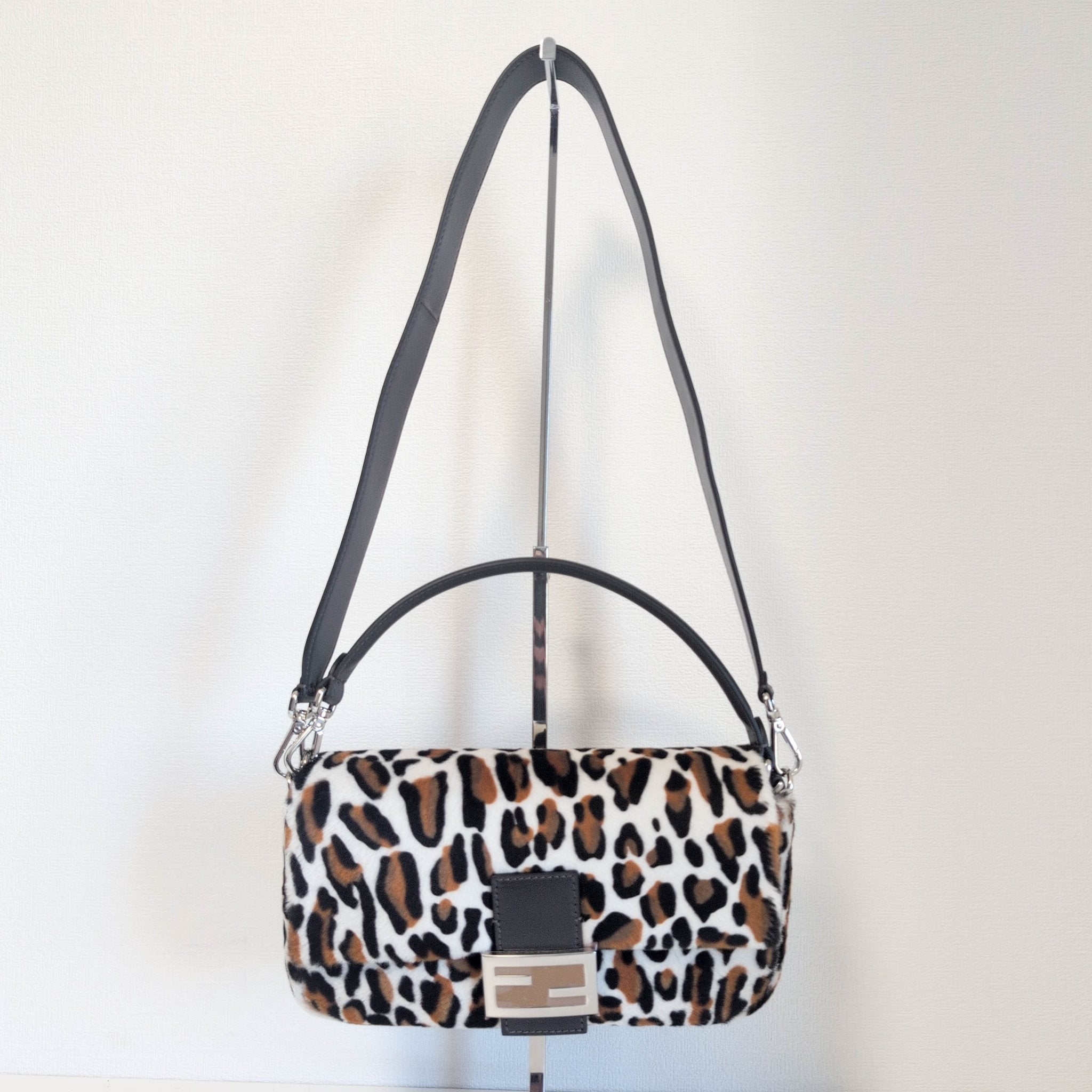 FENDI Baguette Pony Hair Leopard Shoulder Bag, in , Sold by HIVE PRELOVED - Crossbody bags, Handle Bags,