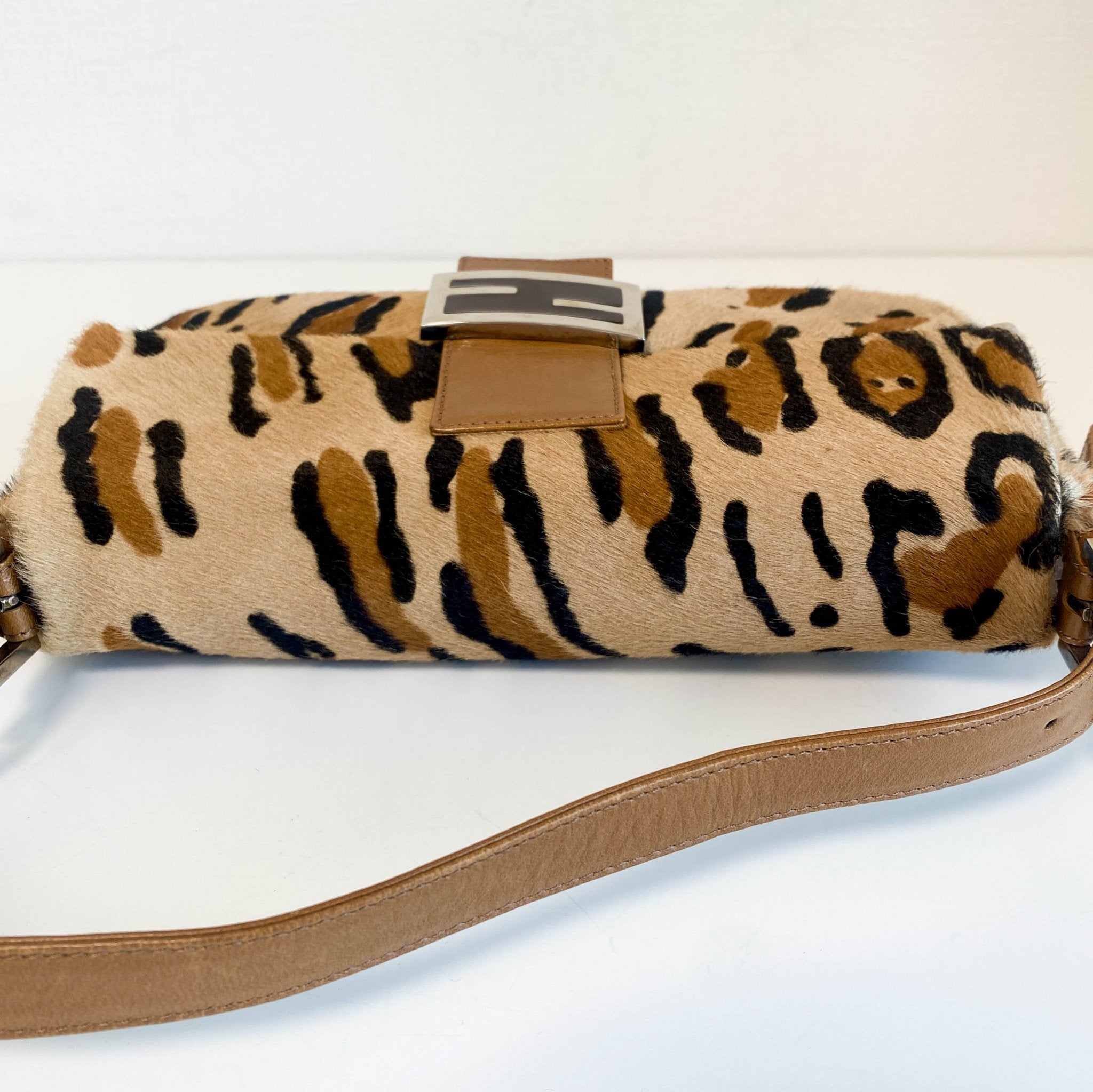 FENDI Baguette Pony Hair Leopard Shoulder Bag, in , Sold by HIVE PRELOVED - Shoulder Bags, ,