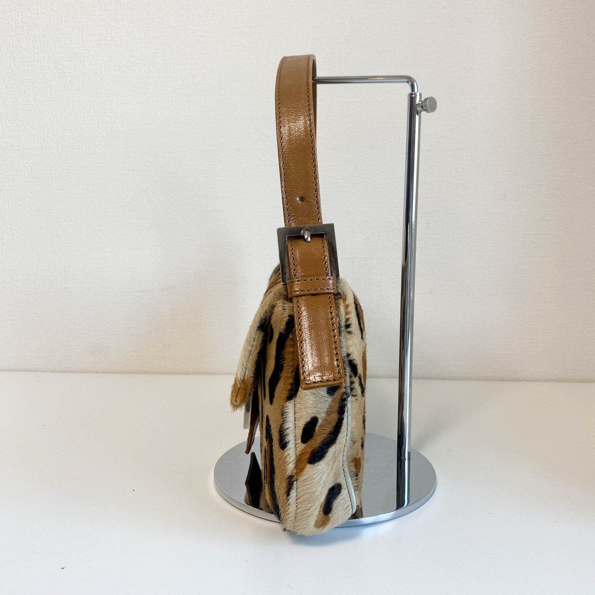 FENDI Baguette Pony Hair Leopard Shoulder Bag, in , Sold by HIVE PRELOVED - Shoulder Bags, ,