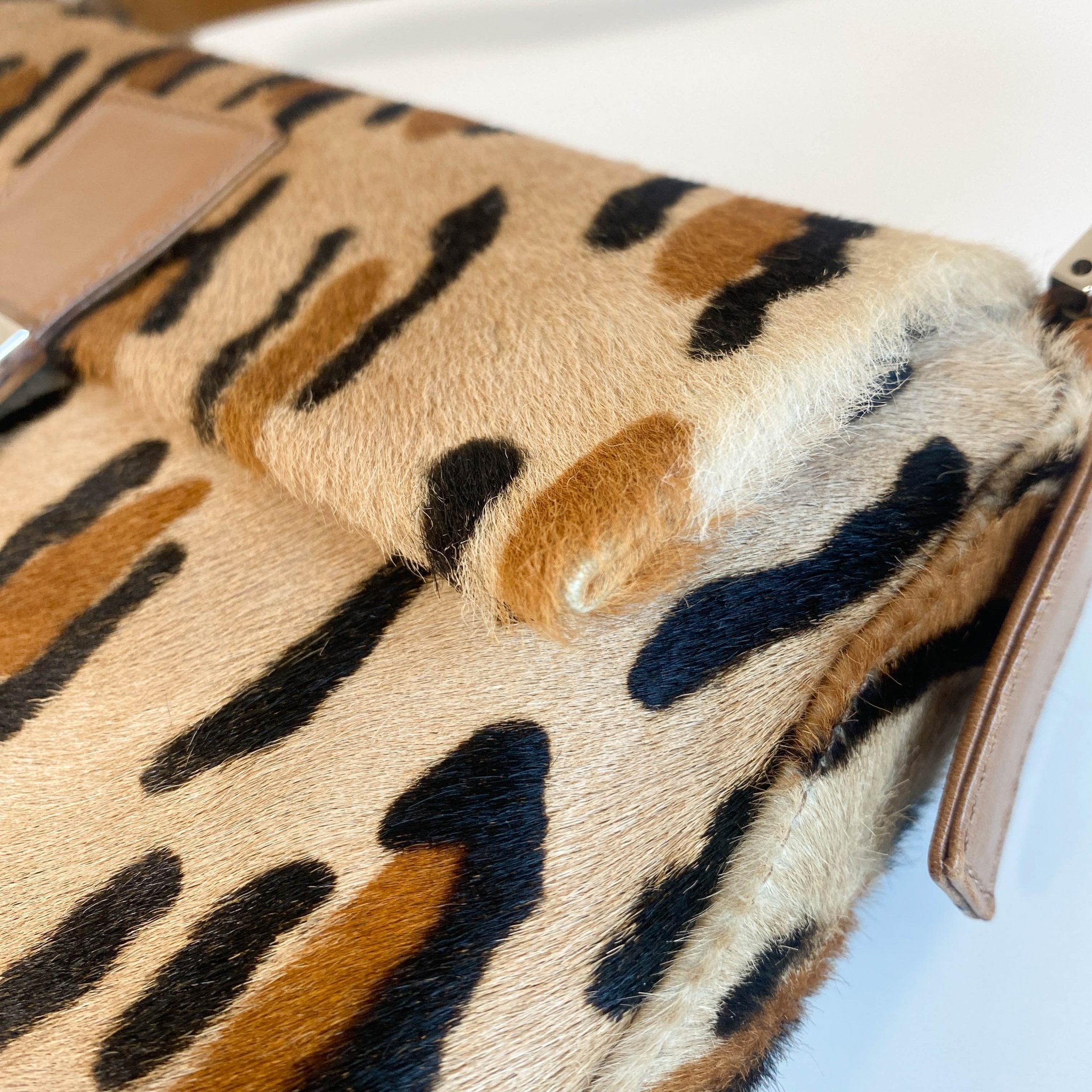 FENDI Baguette Pony Hair Leopard Shoulder Bag, in , Sold by HIVE PRELOVED - Shoulder Bags, ,