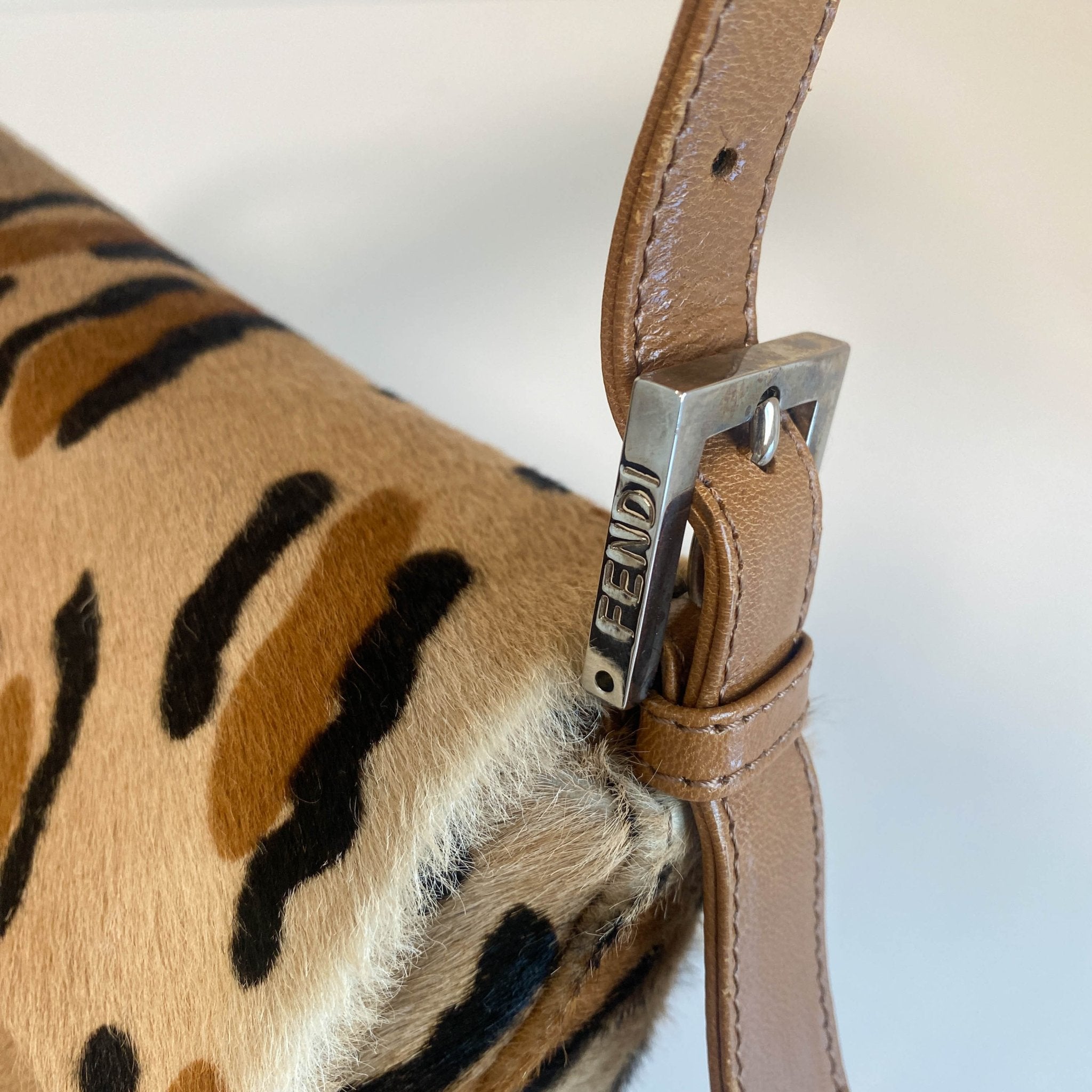 FENDI Baguette Pony Hair Leopard Shoulder Bag, in , Sold by HIVE PRELOVED - Shoulder Bags, ,