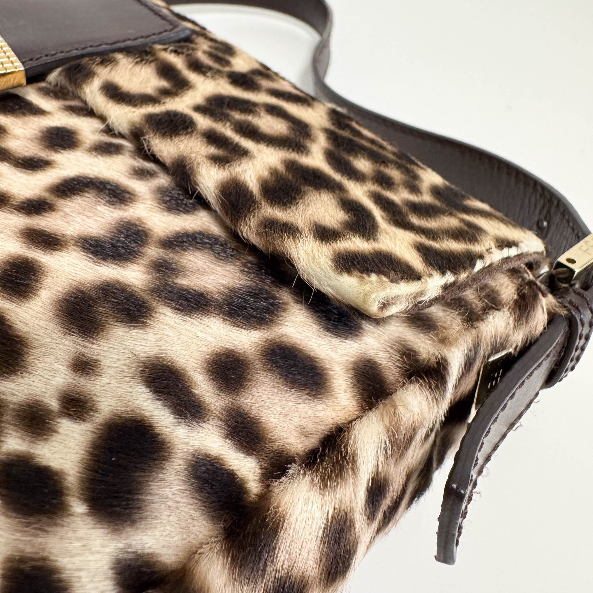 FENDI Baguette Pony Hair Leopard Shoulder Bag, in , Sold by HIVE PRELOVED - Shoulder Bags, ,