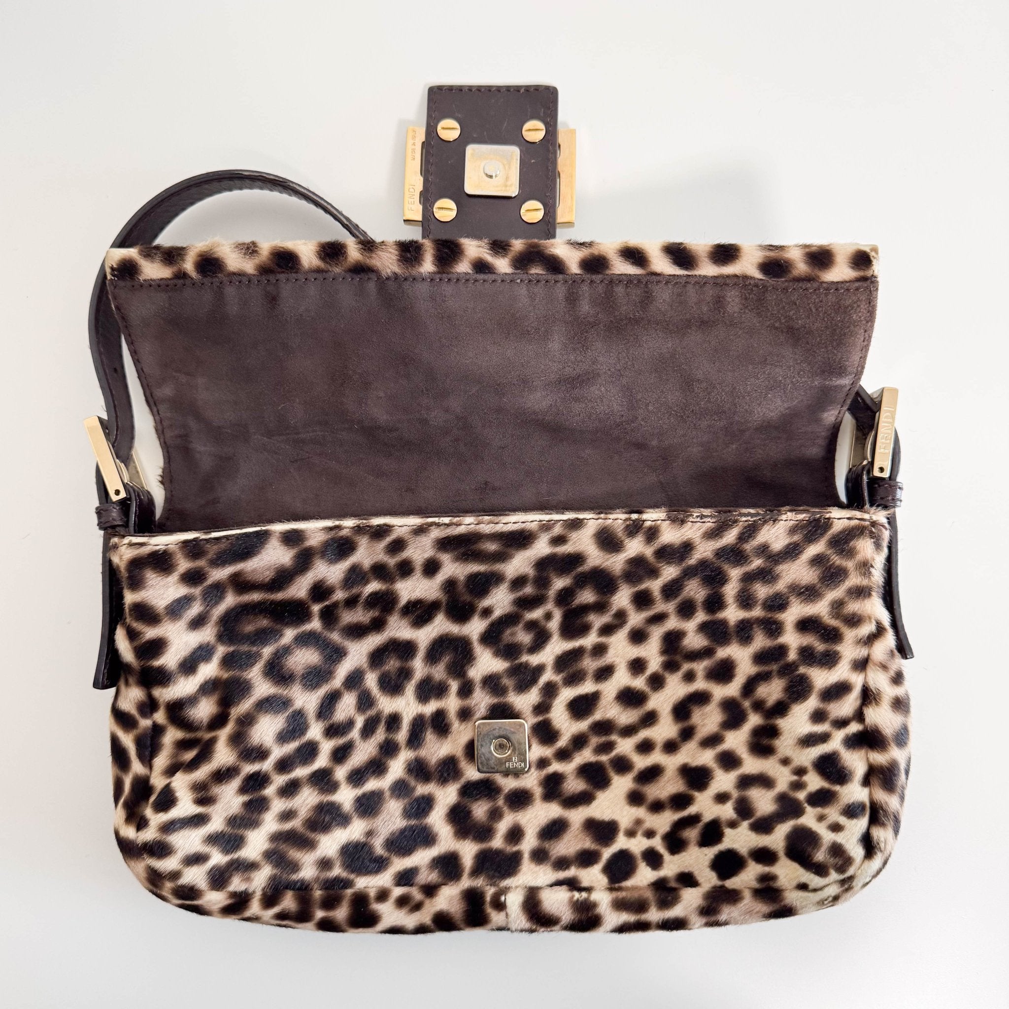 FENDI Baguette Pony Hair Leopard Shoulder Bag, in , Sold by HIVE PRELOVED - Shoulder Bags, ,