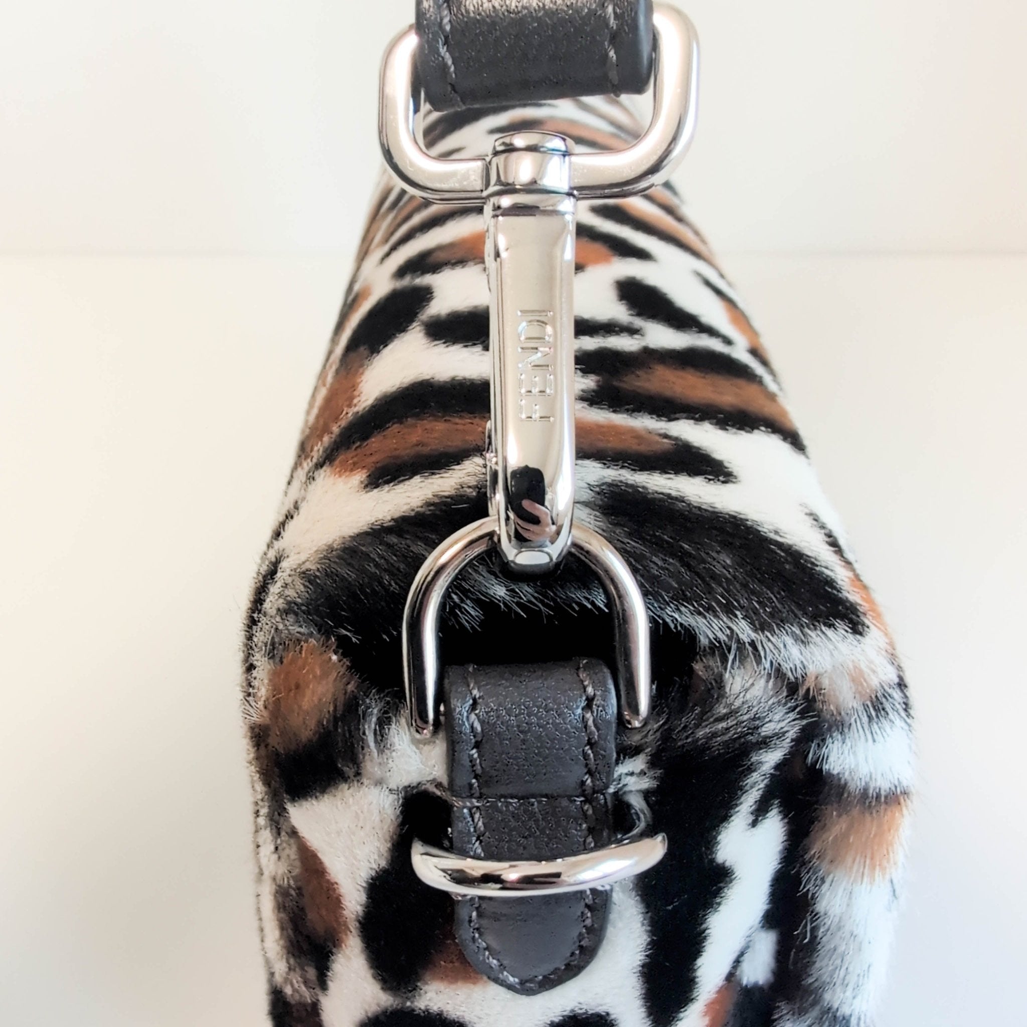 FENDI Baguette Pony Hair Leopard Shoulder Bag, in , Sold by HIVE PRELOVED - Crossbody bags, Handle Bags,