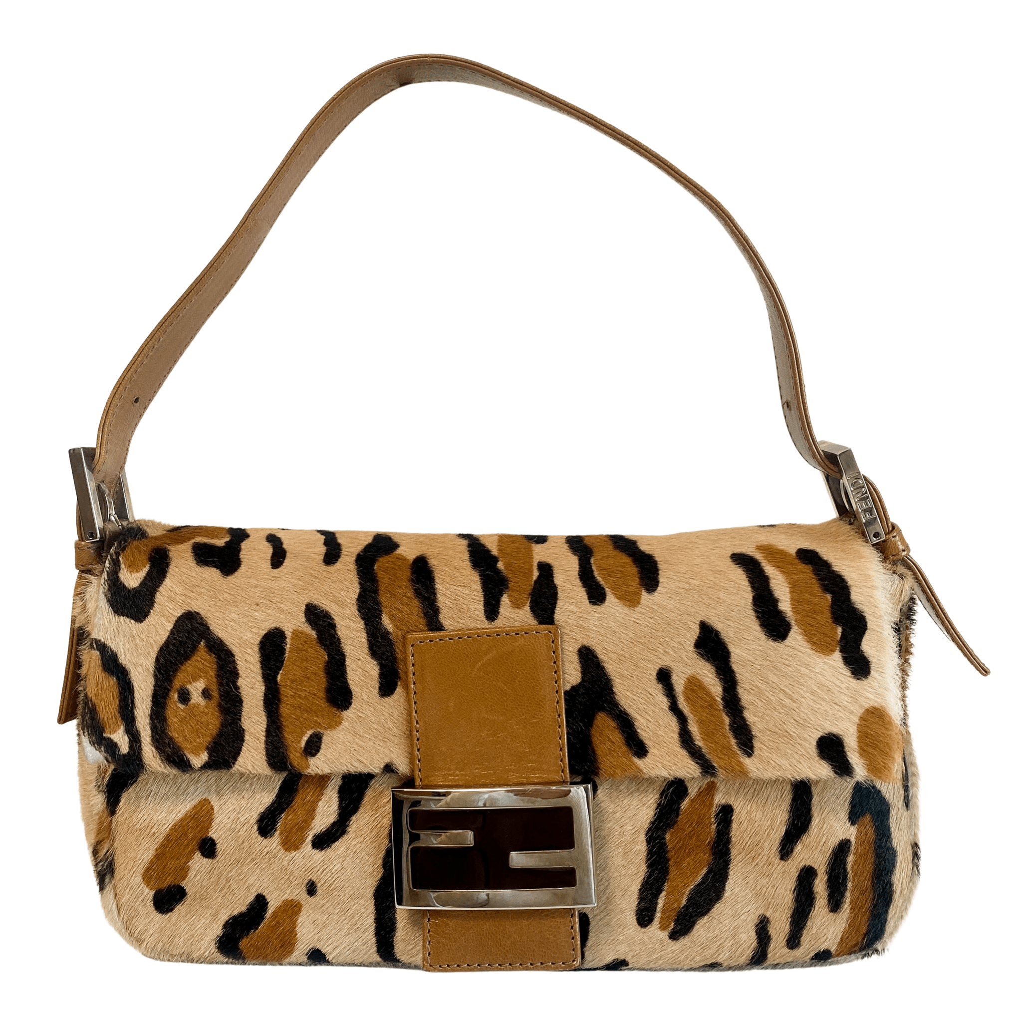 FENDI Baguette Pony Hair Leopard Shoulder Bag, in , Sold by HIVE PRELOVED - Shoulder Bags, ,