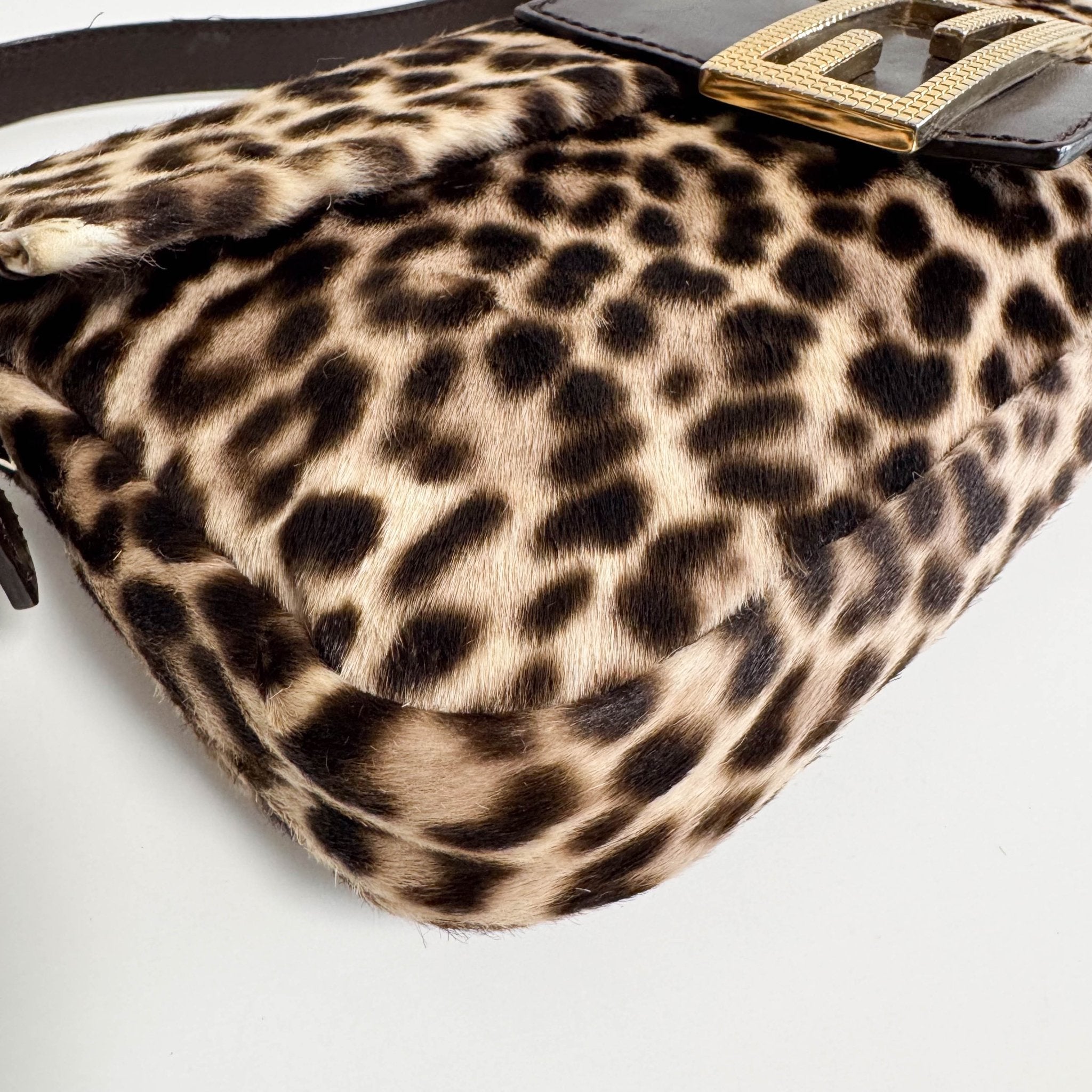 FENDI Baguette Pony Hair Leopard Shoulder Bag, in , Sold by HIVE PRELOVED - Shoulder Bags, ,