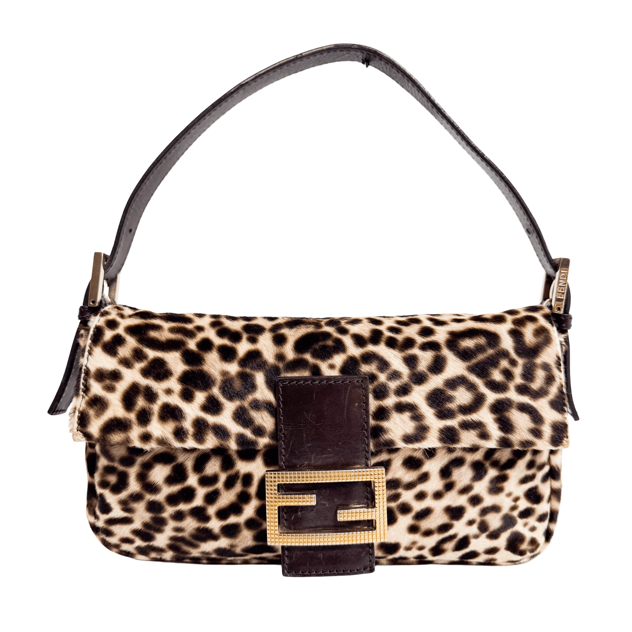FENDI Baguette Pony Hair Leopard Shoulder Bag, in , Sold by HIVE PRELOVED - Shoulder Bags, ,