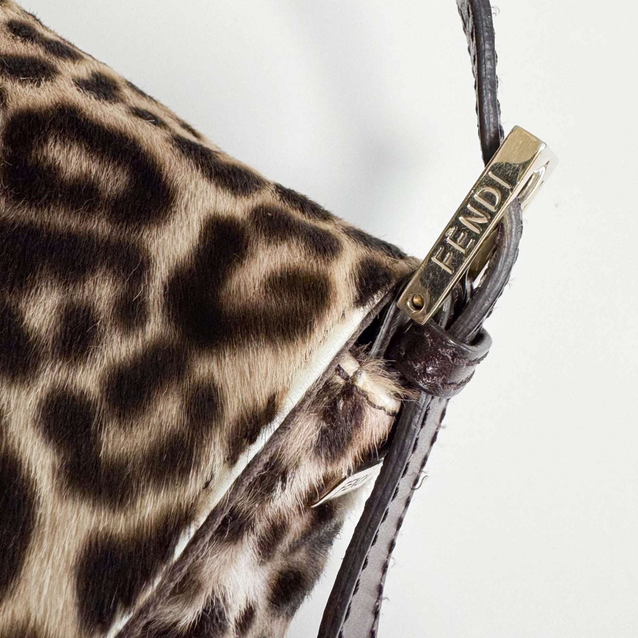 FENDI Baguette Pony Hair Leopard Shoulder Bag, in , Sold by HIVE PRELOVED - Shoulder Bags, ,