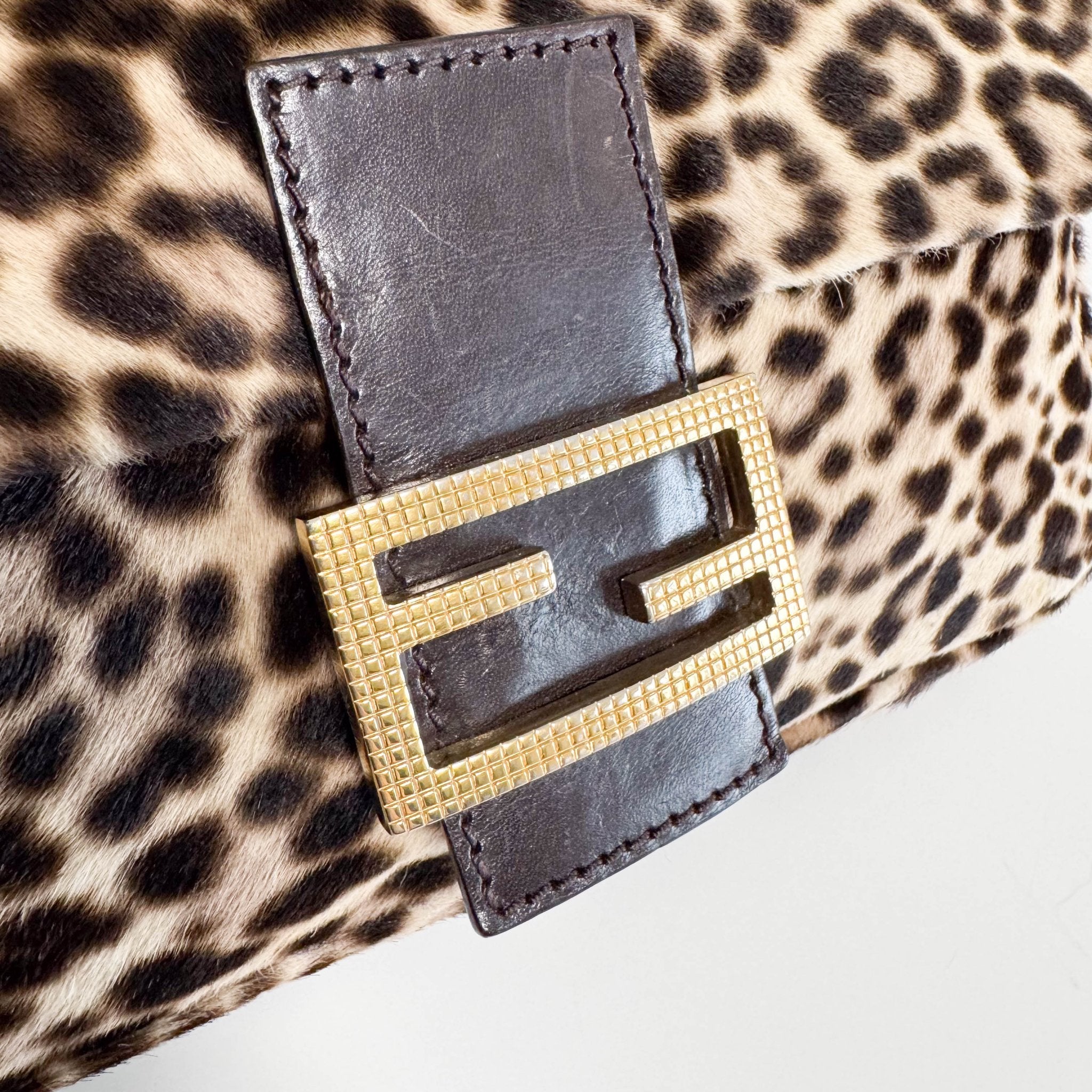 FENDI Baguette Pony Hair Leopard Shoulder Bag, in , Sold by HIVE PRELOVED - Shoulder Bags, ,