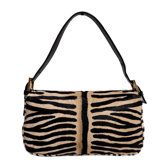 FENDI Baguette Pony Hair Zebra Design Shoulder Bag, in , Sold by HIVE PRELOVED - Shoulder Bags, ,