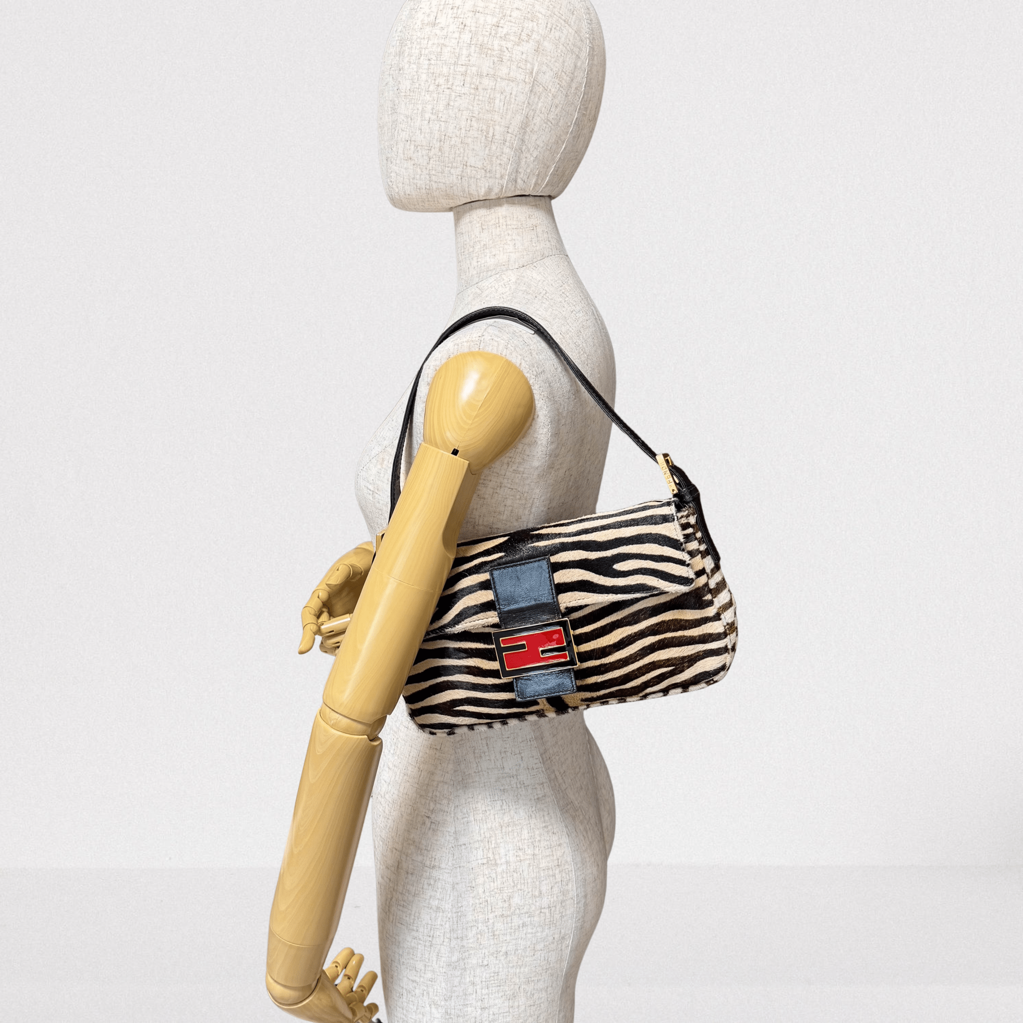 FENDI Baguette Pony Hair Zebra Design Shoulder Bag, in , Sold by HIVE PRELOVED - Shoulder Bags, ,