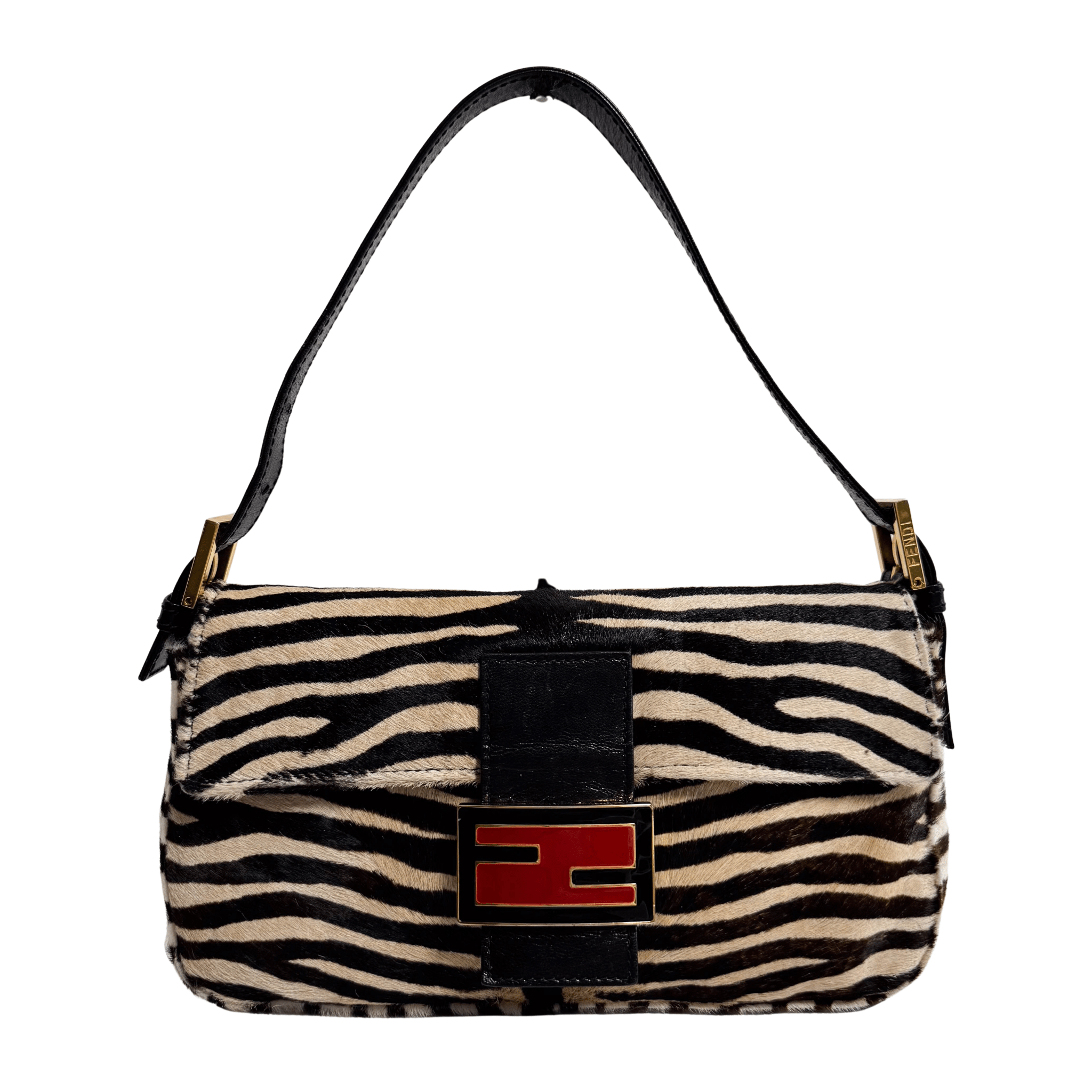FENDI Baguette Pony Hair Zebra Design Shoulder Bag, in , Sold by HIVE PRELOVED - Shoulder Bags, ,