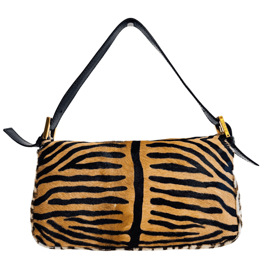 FENDI Baguette Pony Hair Zebra Design Shoulder Bag, in , Sold by HIVE PRELOVED - Shoulder Bags, ,