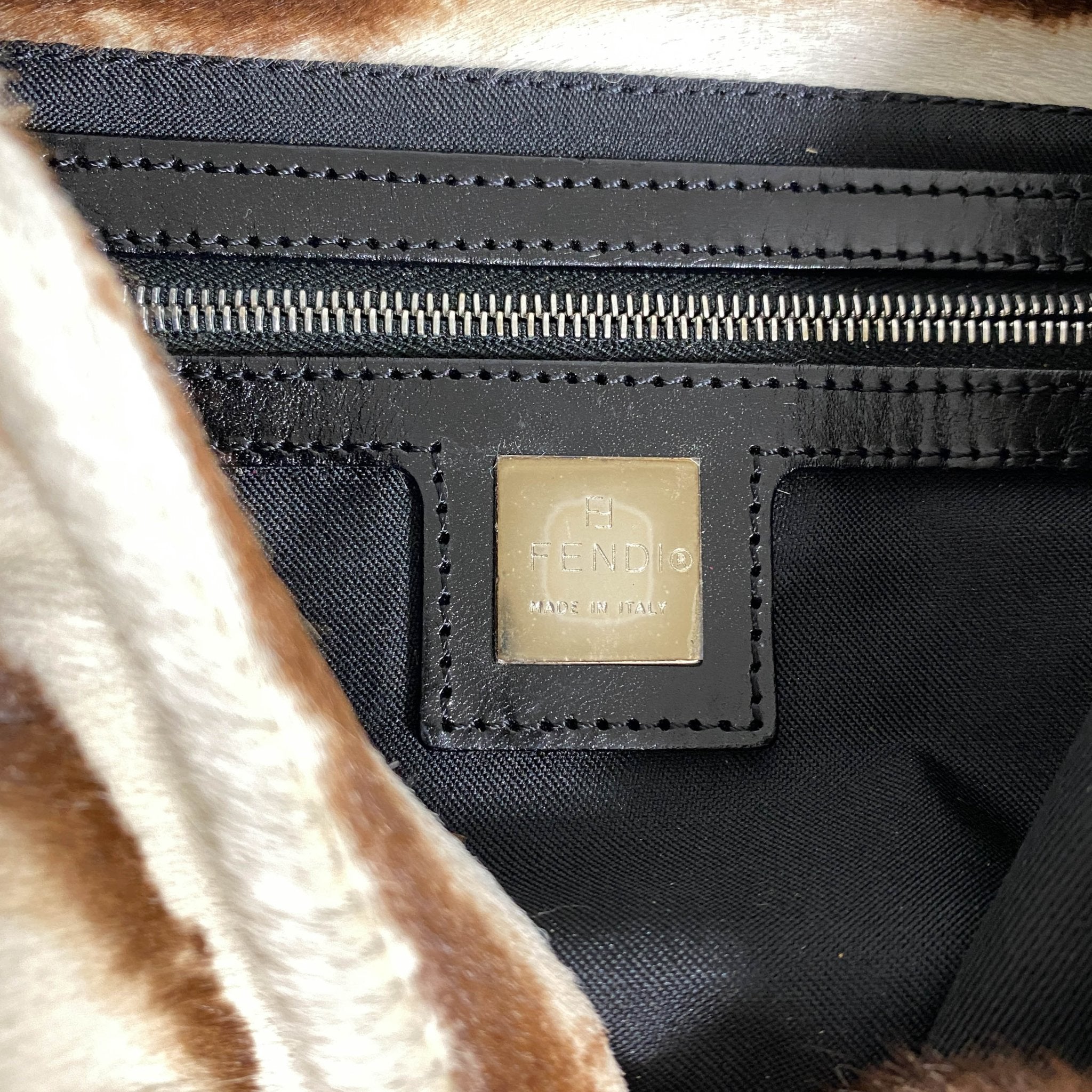 FENDI Baguette Pony Hair Zebra Design with Mirror Shoulder Bag, in , Sold by HIVE PRELOVED - Shoulder Bags, ,
