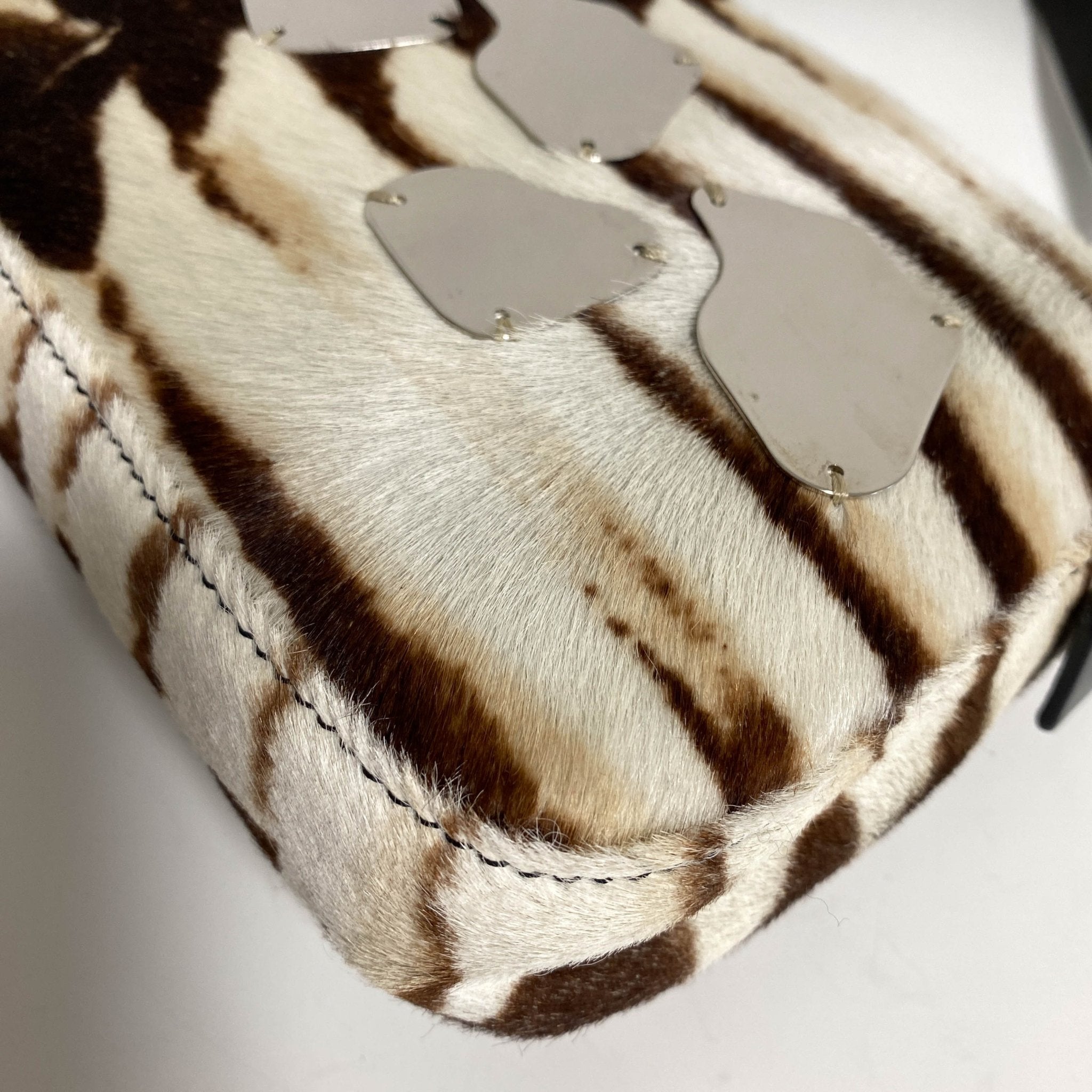 FENDI Baguette Pony Hair Zebra Design with Mirror Shoulder Bag, in , Sold by HIVE PRELOVED - Shoulder Bags, ,