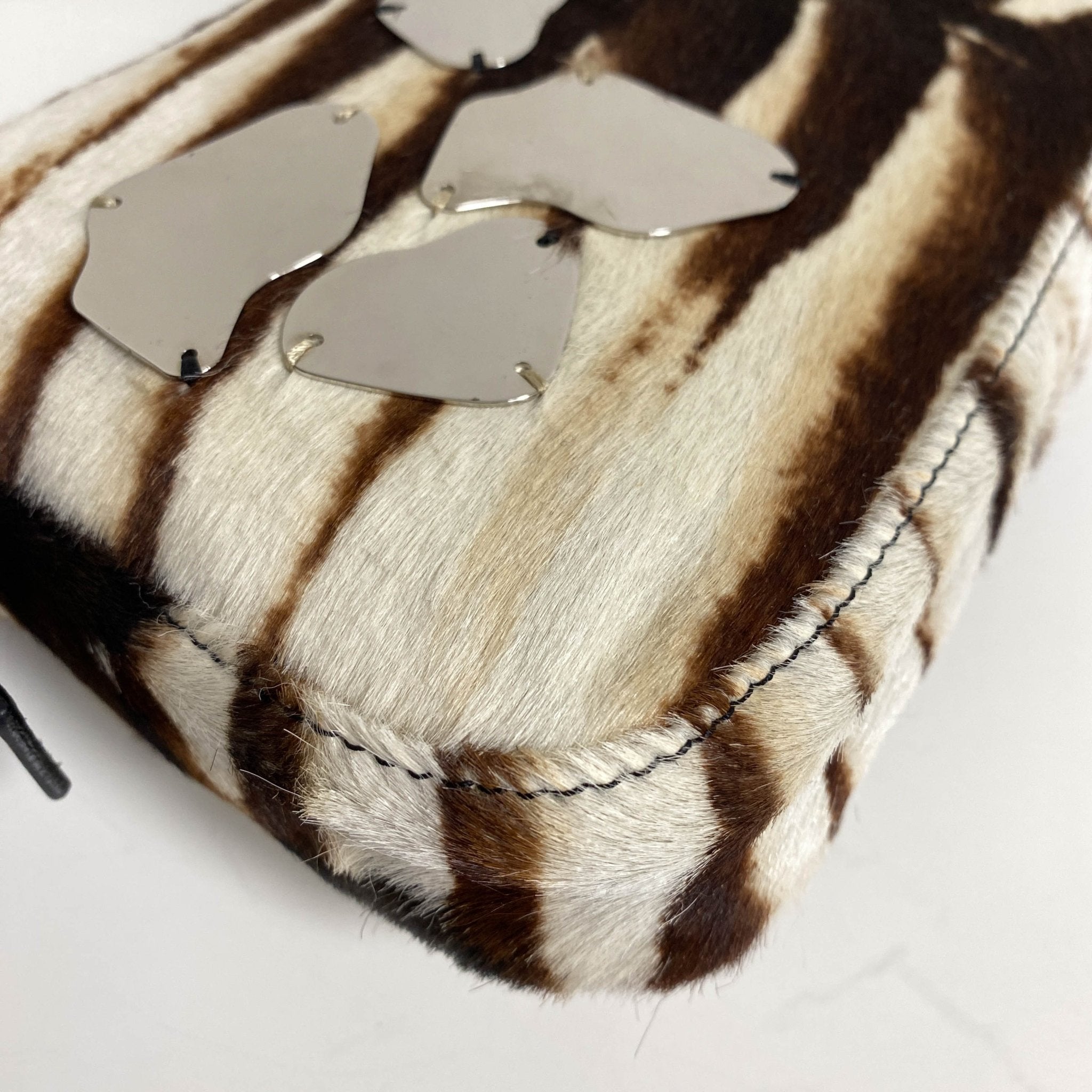 FENDI Baguette Pony Hair Zebra Design with Mirror Shoulder Bag, in , Sold by HIVE PRELOVED - Shoulder Bags, ,