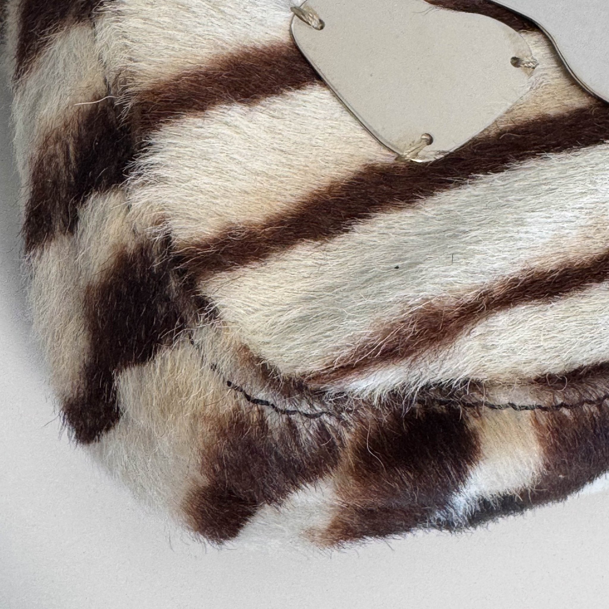 FENDI Baguette Pony Hair Zebra Design with Mirror Shoulder Bag, in , Sold by HIVE PRELOVED - Shoulder Bags, ,