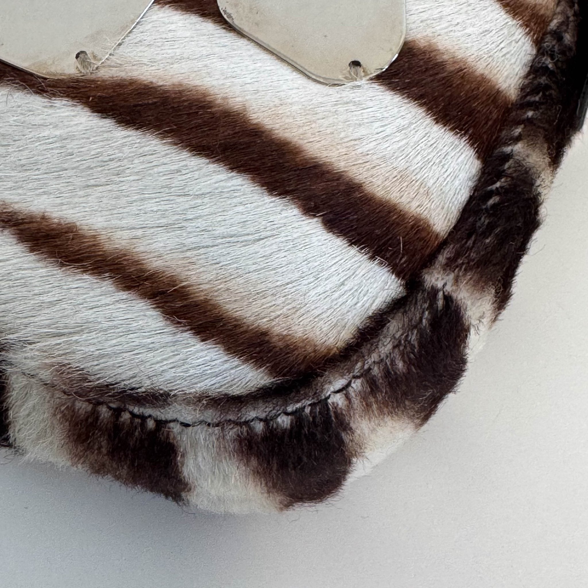 FENDI Baguette Pony Hair Zebra Design with Mirror Shoulder Bag, in , Sold by HIVE PRELOVED - Shoulder Bags, ,