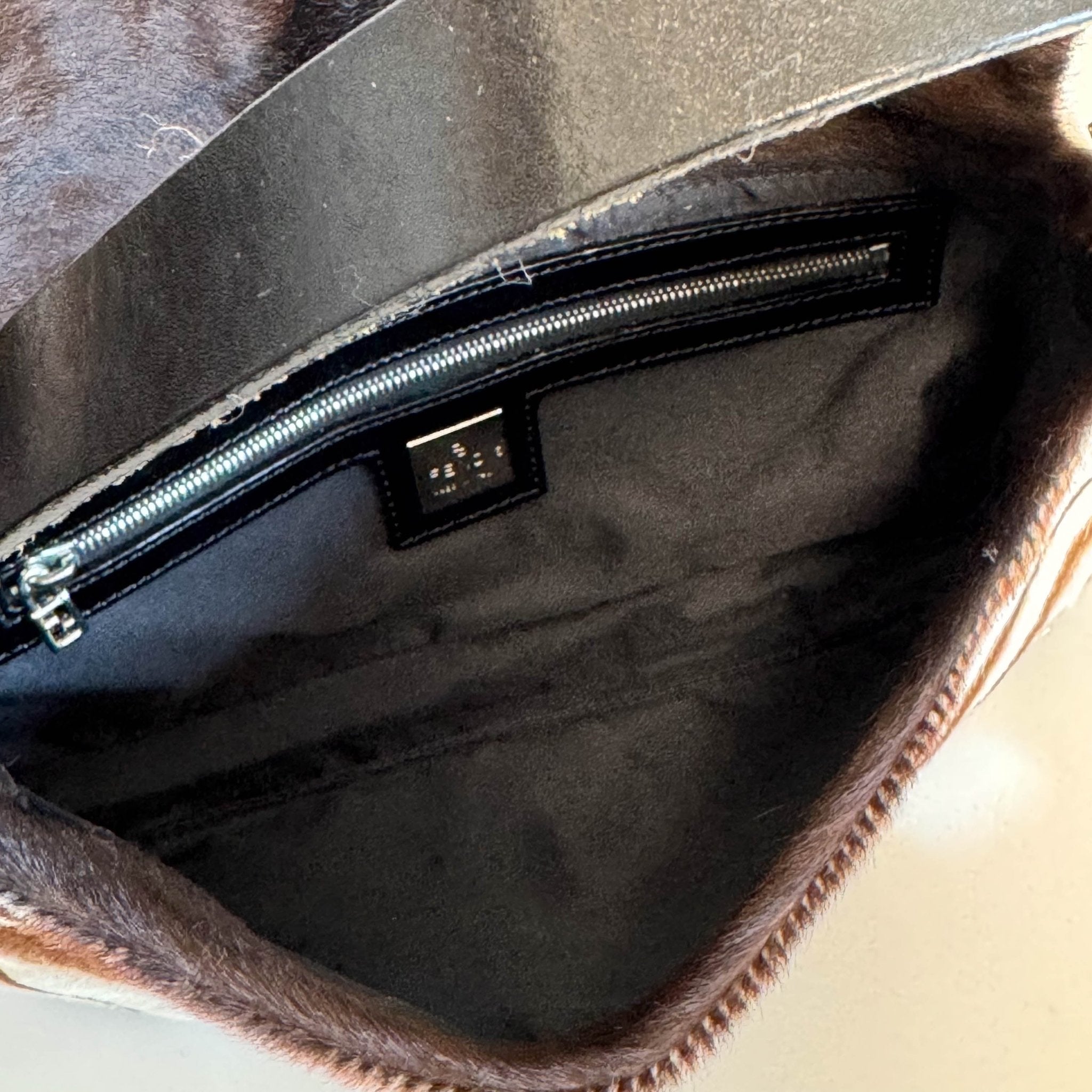 FENDI Baguette Pony Hair Zebra Design with Mirror Shoulder Bag, in , Sold by HIVE PRELOVED - Shoulder Bags, ,