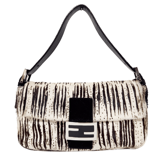 FENDI Baguette Pony Hair Zebra Shoulder Bag, in , Sold by HIVE PRELOVED - Shoulder Bags, ,