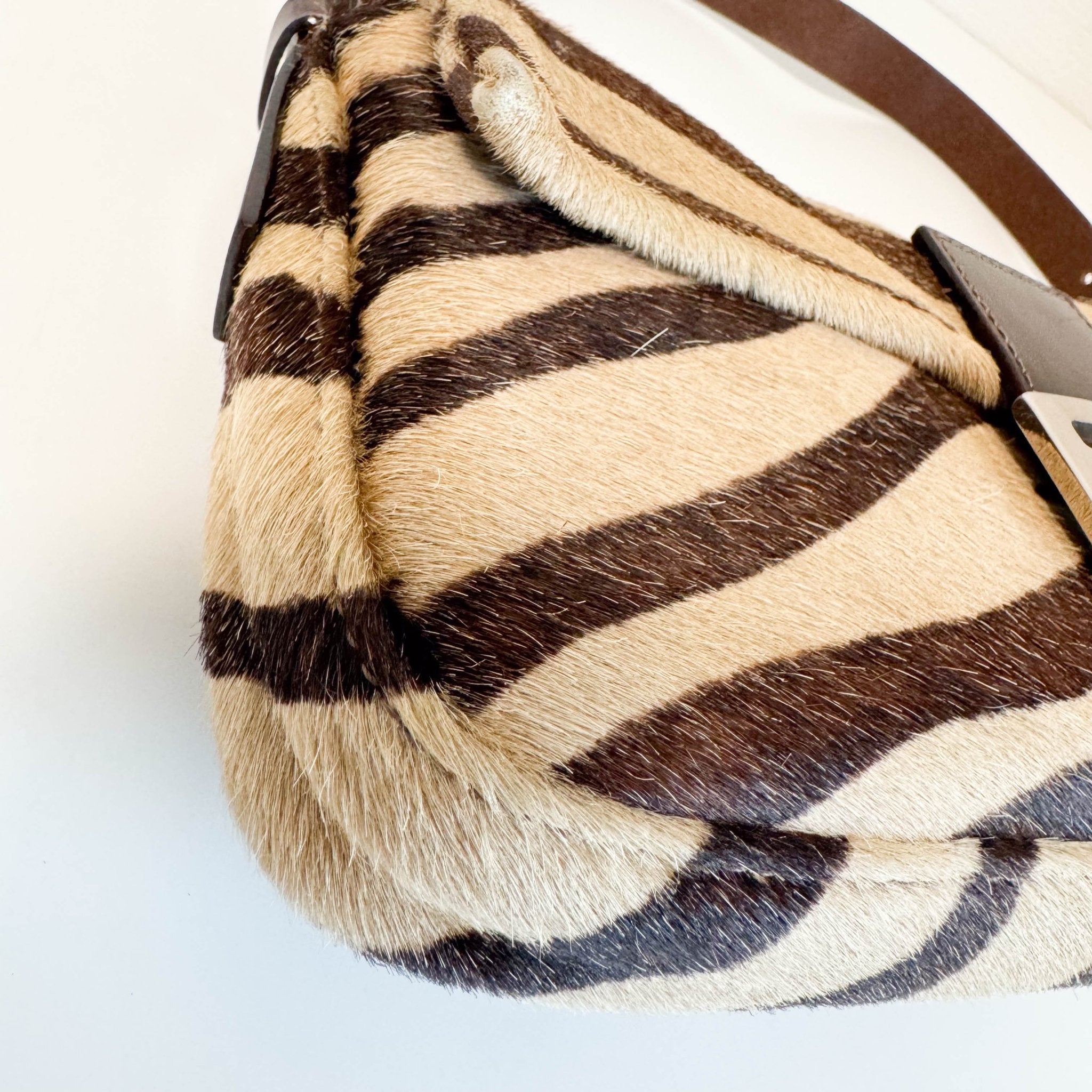 FENDI Baguette Pony - style Carfskin Leather Zebra Print, in , Sold by HIVE PRELOVED - Shoulder Bags, ,