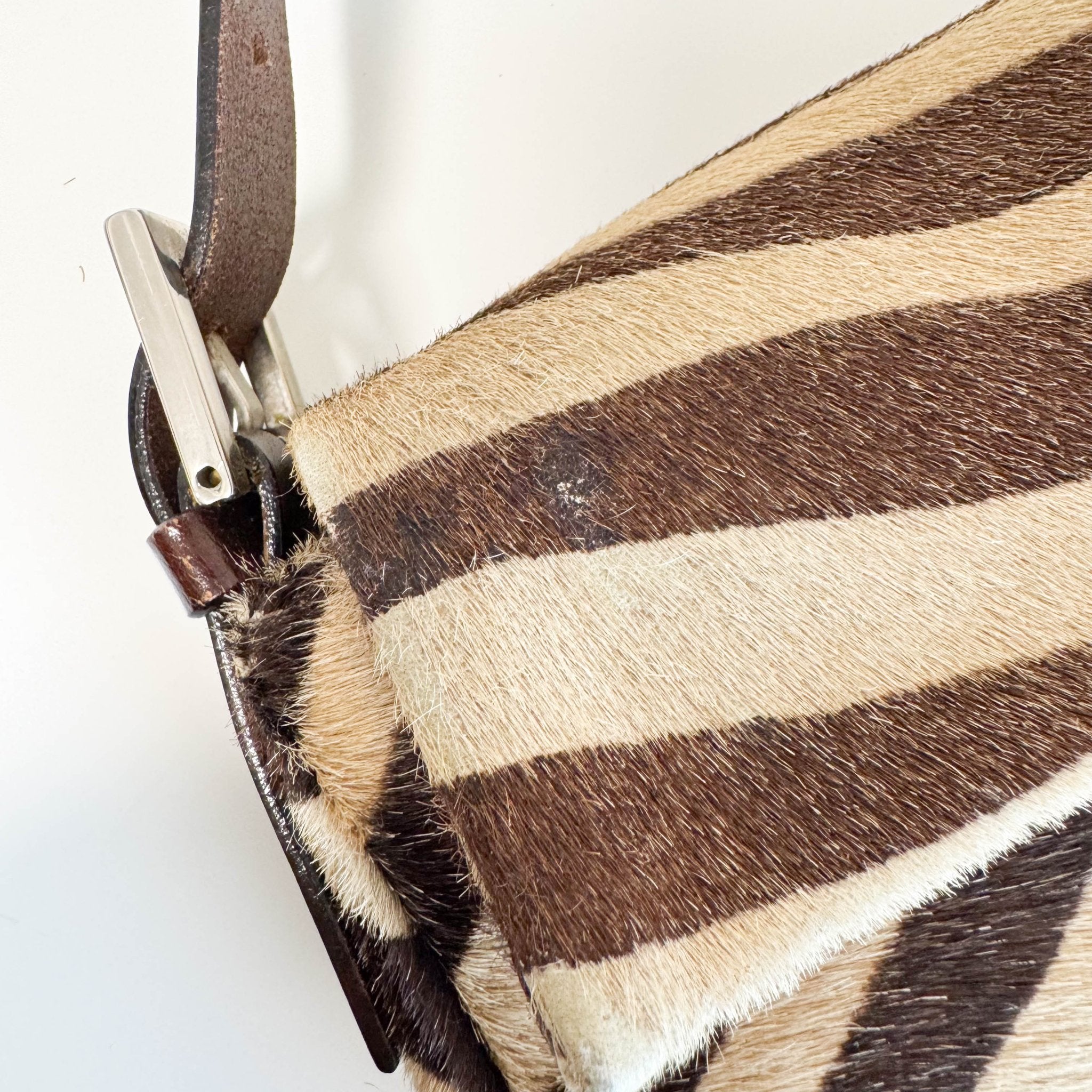 FENDI Baguette Pony - style Carfskin Leather Zebra Print, in , Sold by HIVE PRELOVED - Shoulder Bags, ,