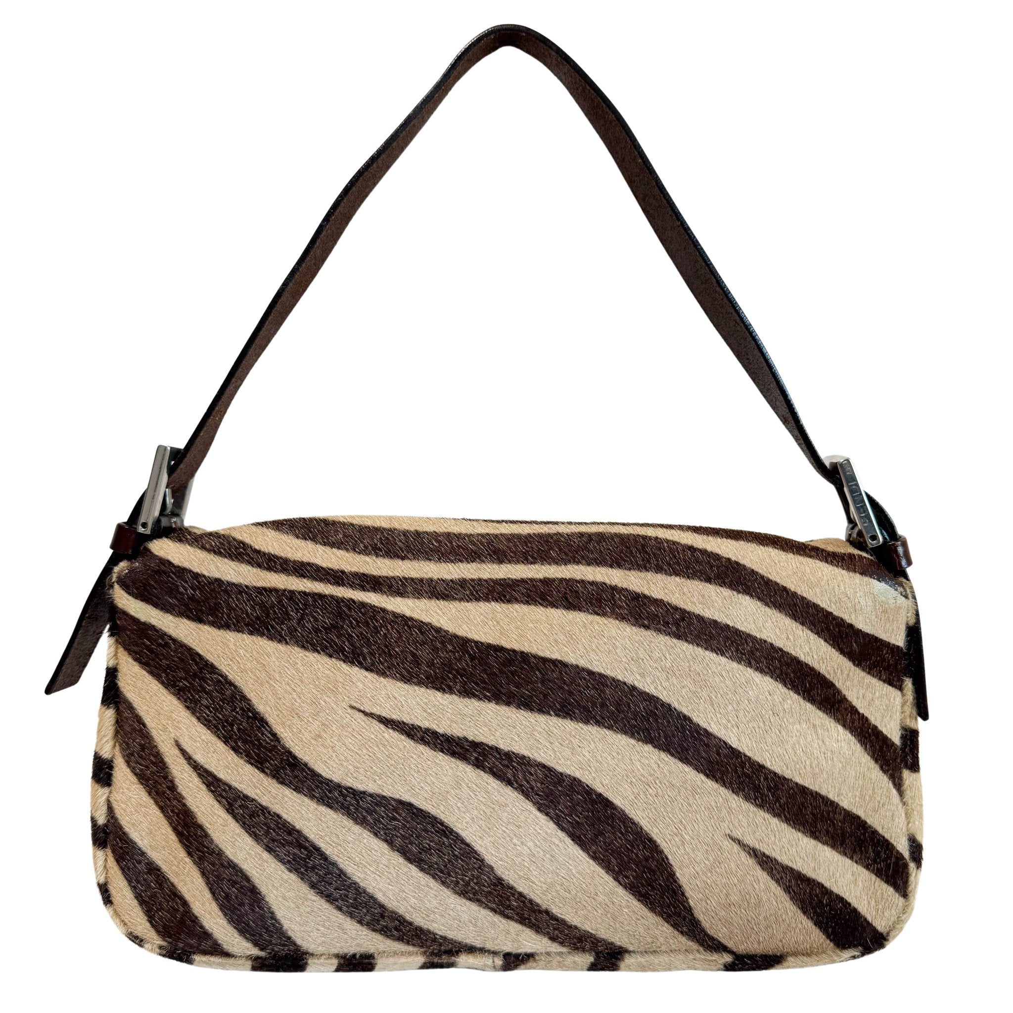 FENDI Baguette Pony - style Carfskin Leather Zebra Print, in , Sold by HIVE PRELOVED - Shoulder Bags, ,
