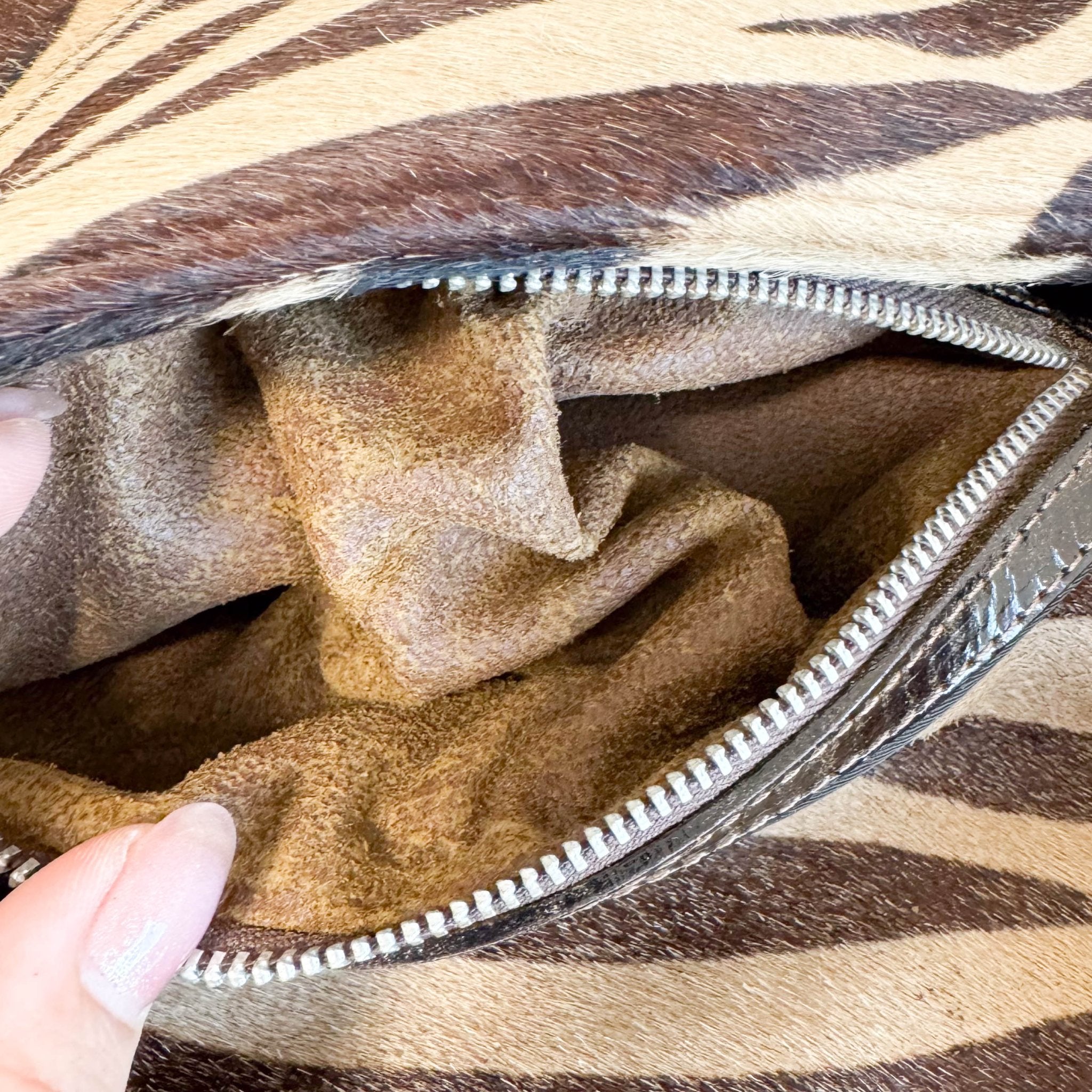 FENDI Baguette Pony - style Carfskin Leather Zebra Print, in , Sold by HIVE PRELOVED - Shoulder Bags, ,