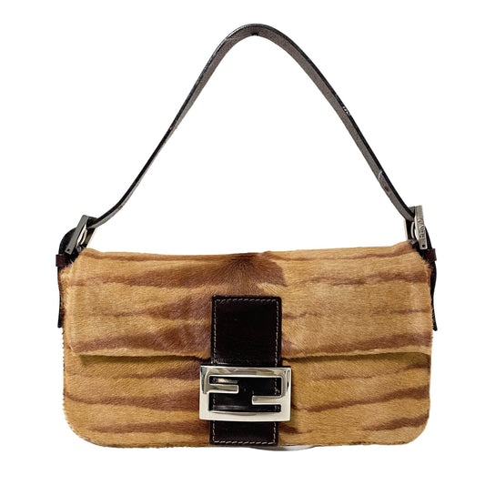 FENDI Baguette Pony - style Carfskin Leather Zebra Print, in , Sold by HIVE PRELOVED - Shoulder Bags, ,