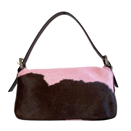 FENDI Baguette Ponyhair - style Cow print Shoulder Bag, in , Sold by HIVE PRELOVED - Shoulder Bags, ,