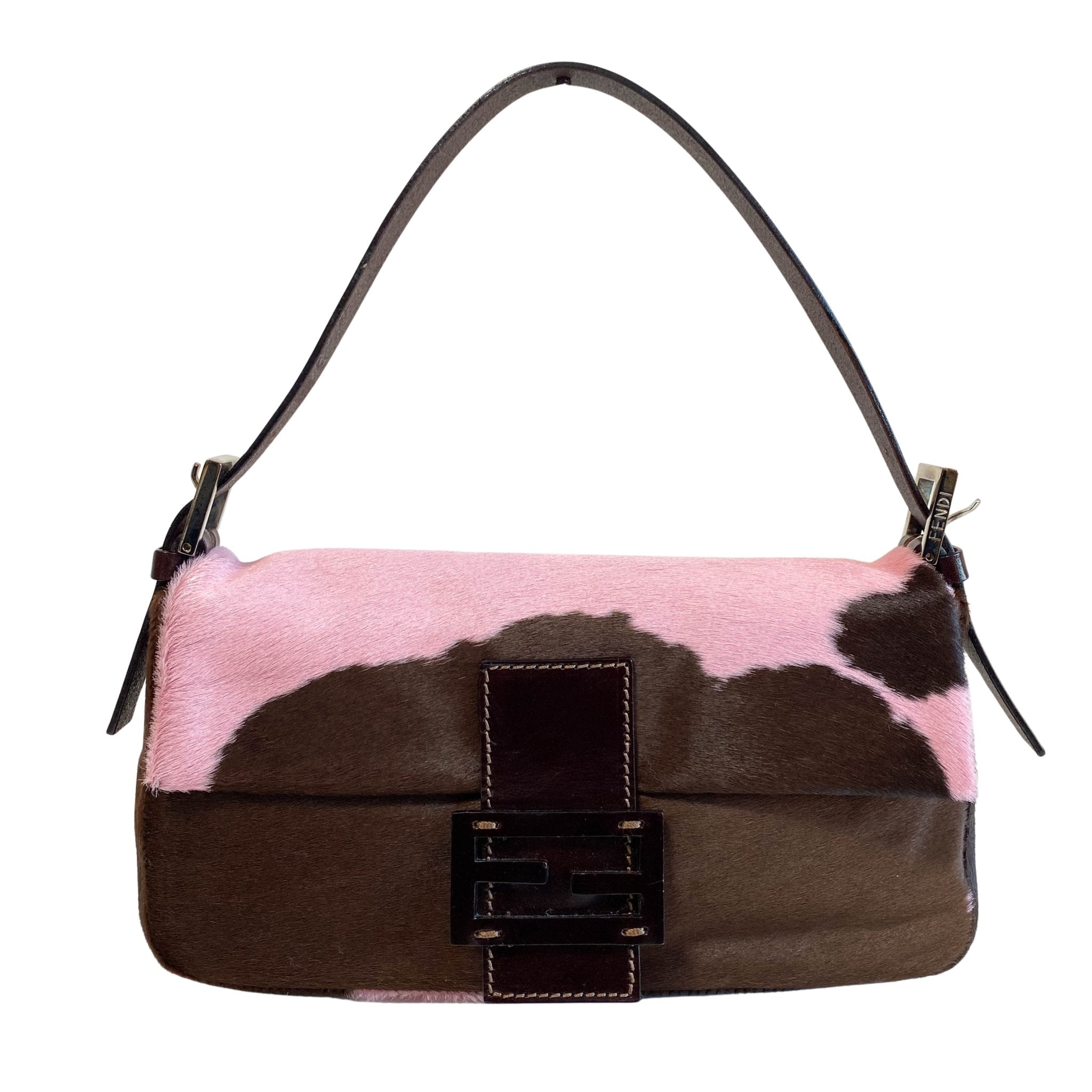 FENDI Baguette Ponyhair - style Cow print Shoulder Bag, in , Sold by HIVE PRELOVED - Shoulder Bags, ,