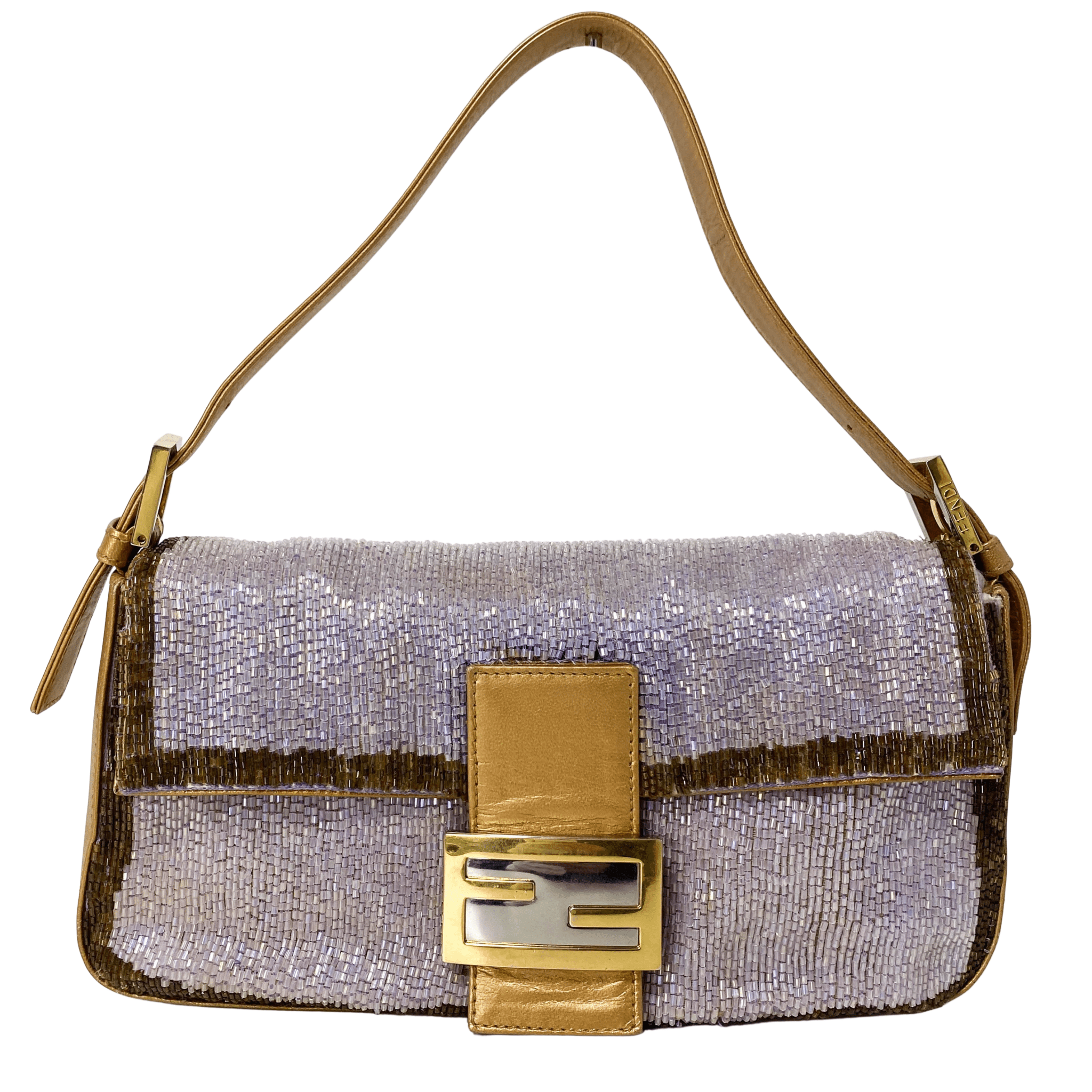 FENDI Baguette Purple Beaded Shoulder Bag, in , Sold by HIVE PRELOVED - Shoulder Bags, ,