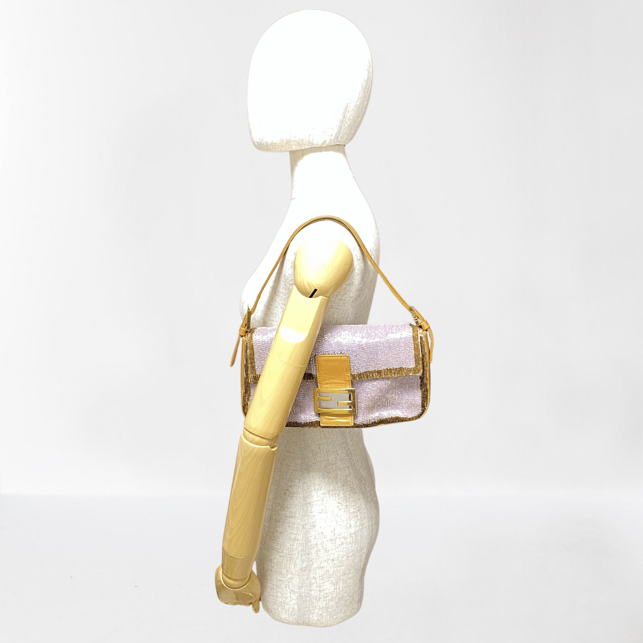 FENDI Baguette Purple Beaded Shoulder Bag, in , Sold by HIVE PRELOVED - Shoulder Bags, ,