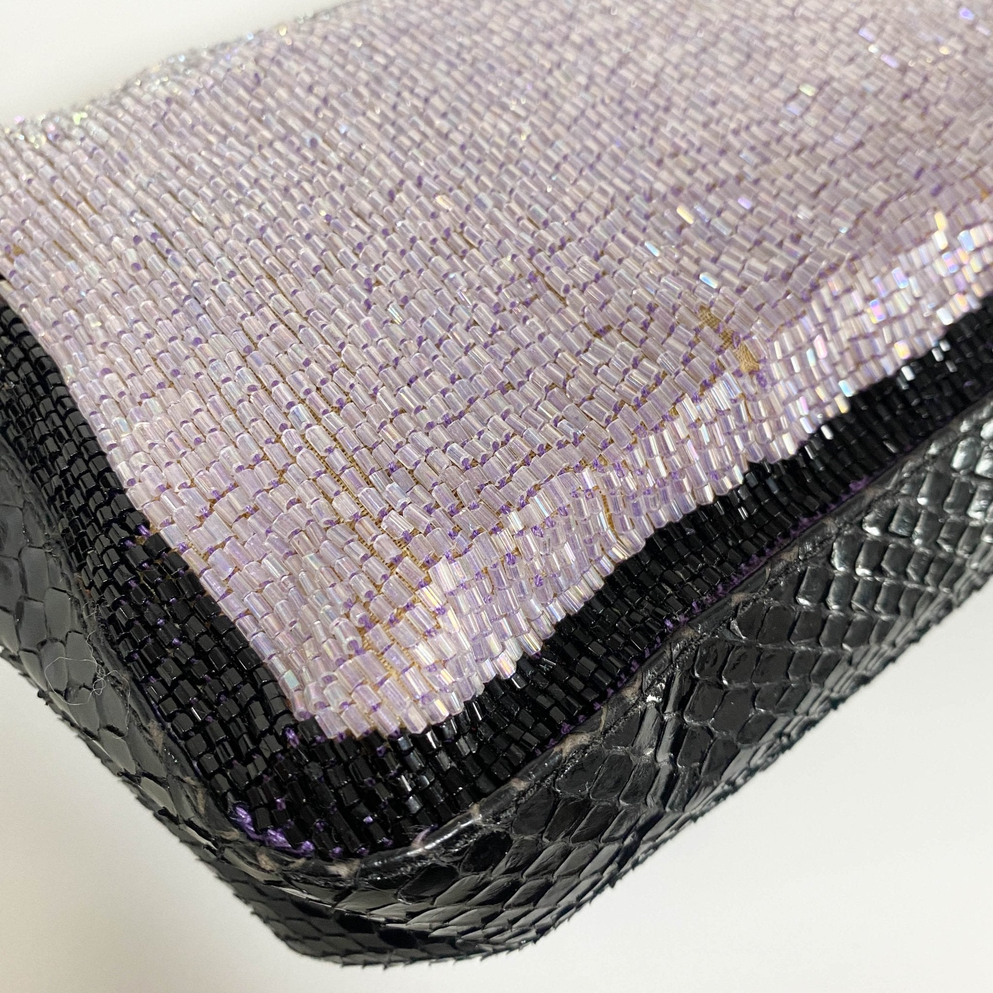 FENDI Baguette Purple / Black Trim Beaded Shoulder Bag, in , Sold by HIVE PRELOVED - Shoulder Bags, ,
