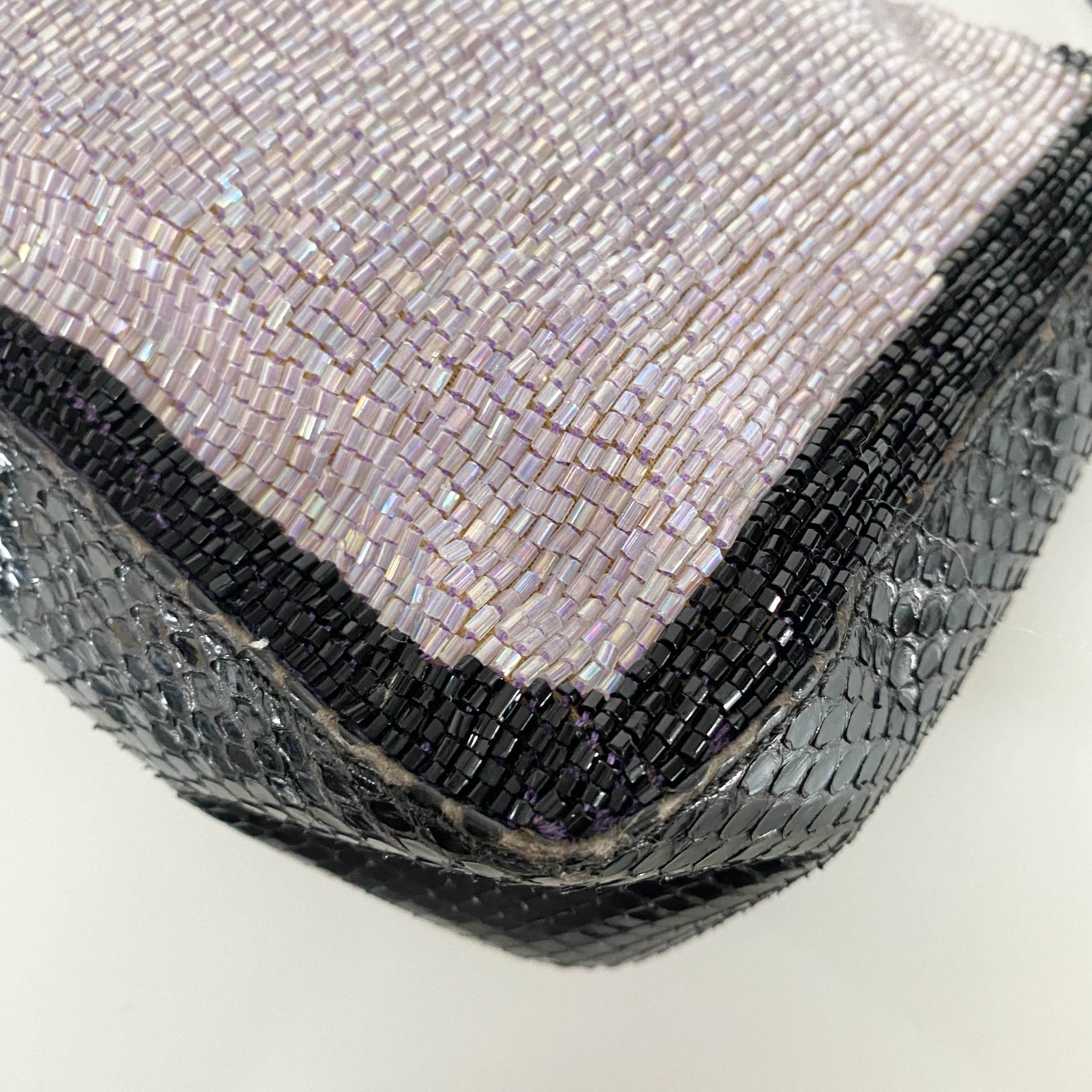 FENDI Baguette Purple / Black Trim Beaded Shoulder Bag, in , Sold by HIVE PRELOVED - Shoulder Bags, ,