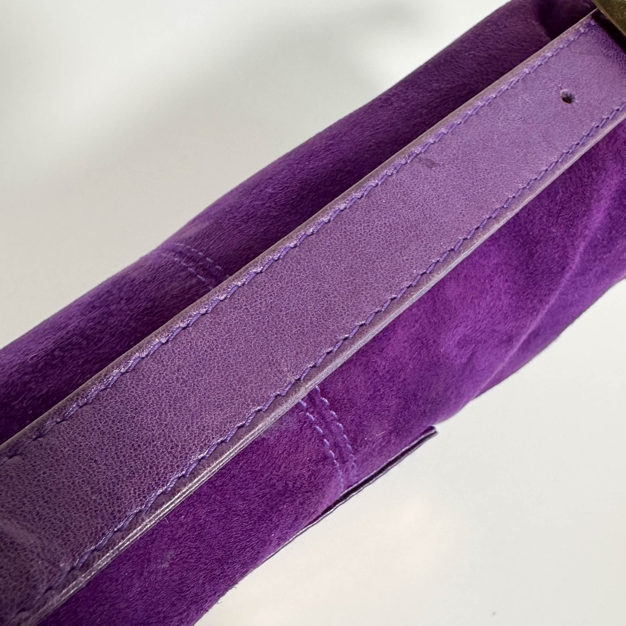 FENDI Baguette Purple Suede Shoulder Bag, in , Sold by HIVE PRELOVED - Shoulder Bags, ,