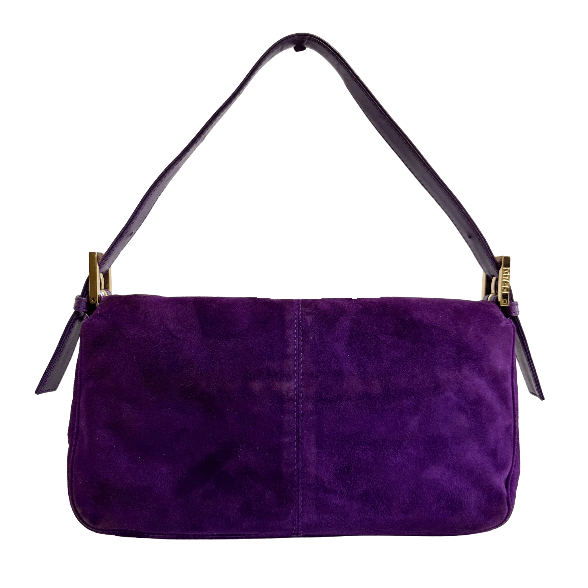FENDI Baguette Purple Suede Shoulder Bag, in , Sold by HIVE PRELOVED - Shoulder Bags, ,