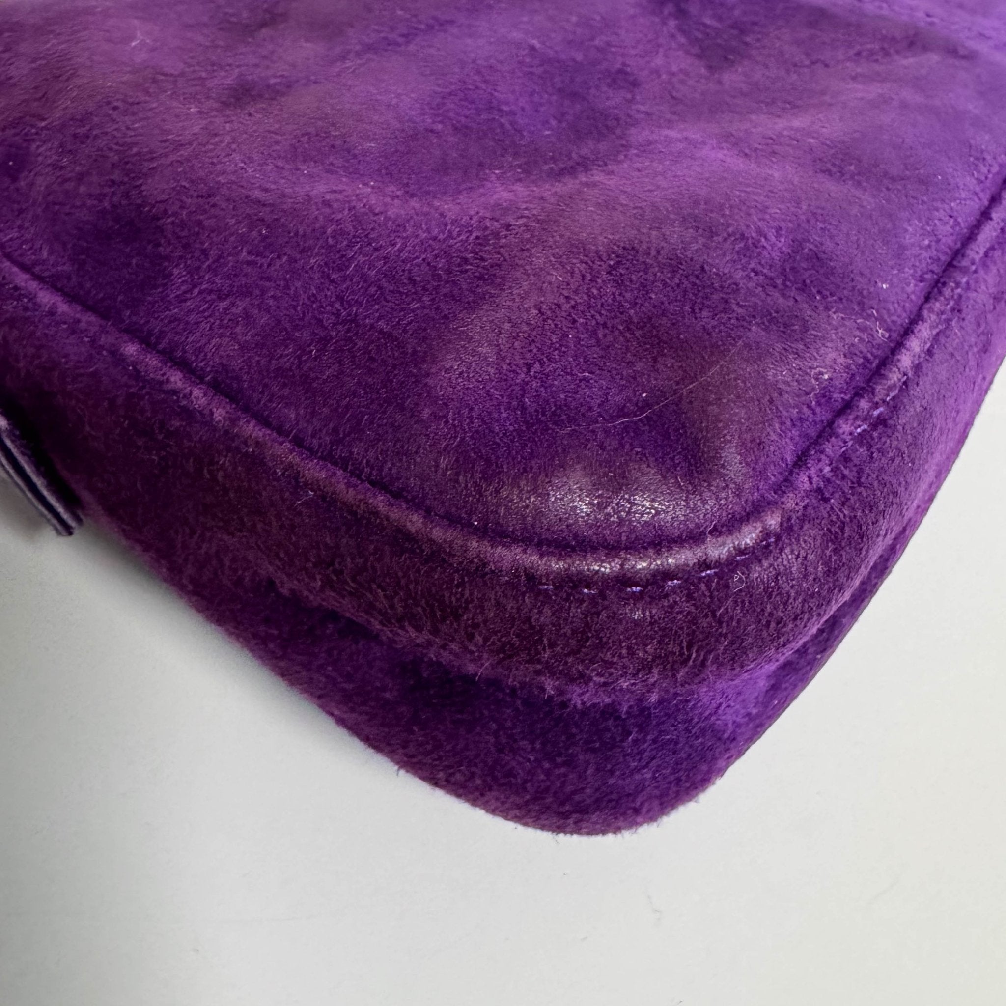 FENDI Baguette Purple Suede Shoulder Bag, in , Sold by HIVE PRELOVED - Shoulder Bags, ,