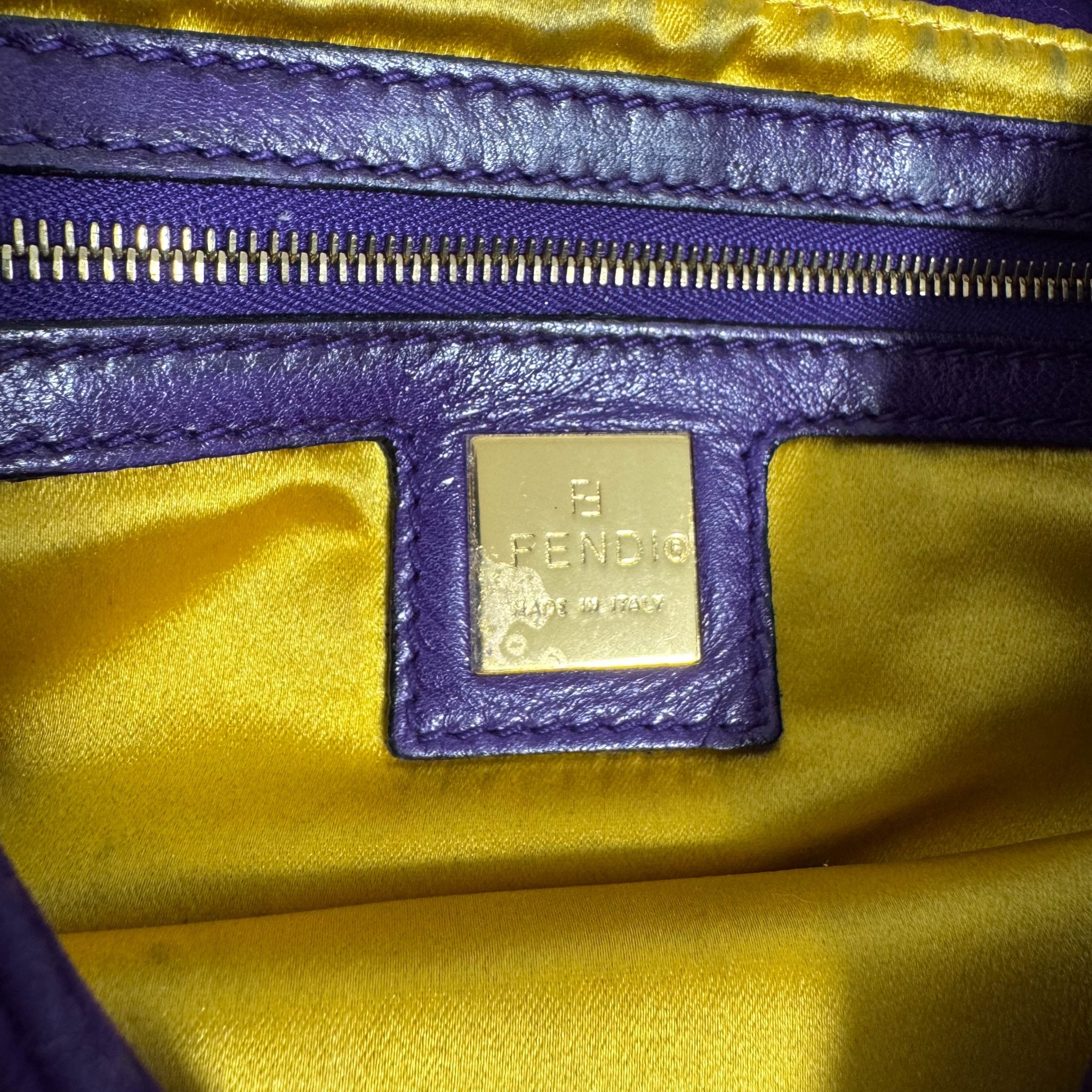FENDI Baguette Purple Suede Shoulder Bag, in , Sold by HIVE PRELOVED - Shoulder Bags, ,