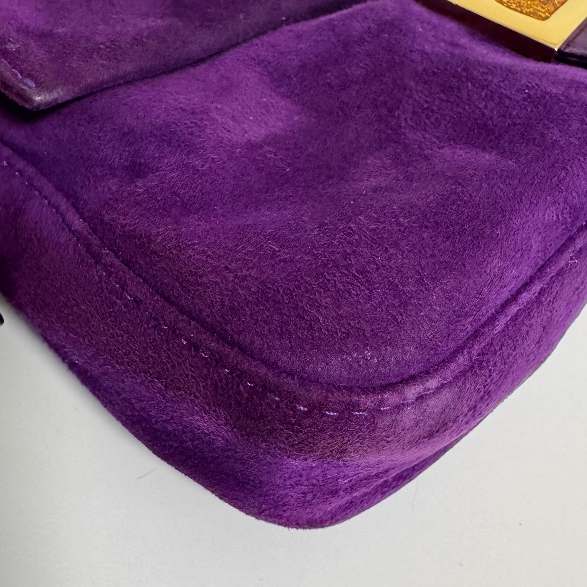 FENDI Baguette Purple Suede Shoulder Bag, in , Sold by HIVE PRELOVED - Shoulder Bags, ,