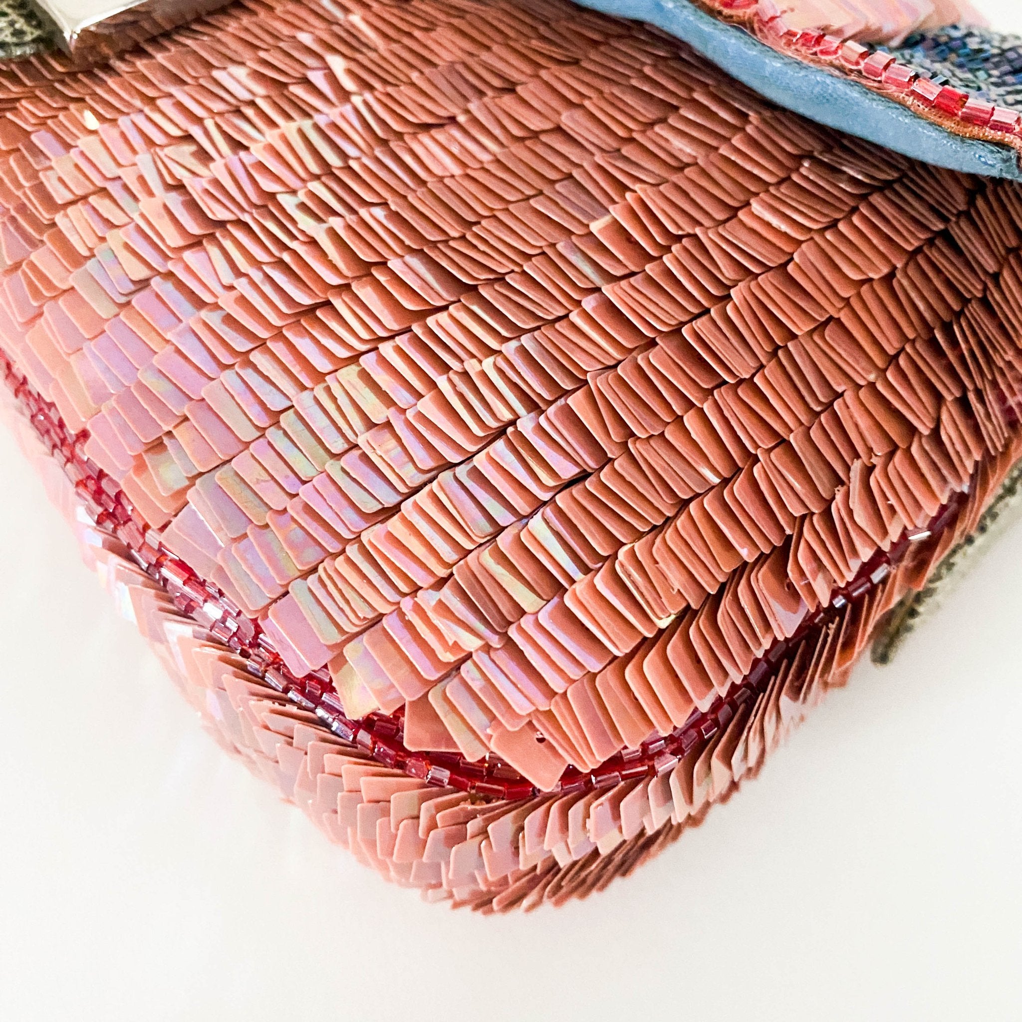 FENDI Baguette Rare Pink Sequin / Beads Shoulder Bag Python Leather Strap, in , Sold by HIVE PRELOVED - Shoulder Bags, ,