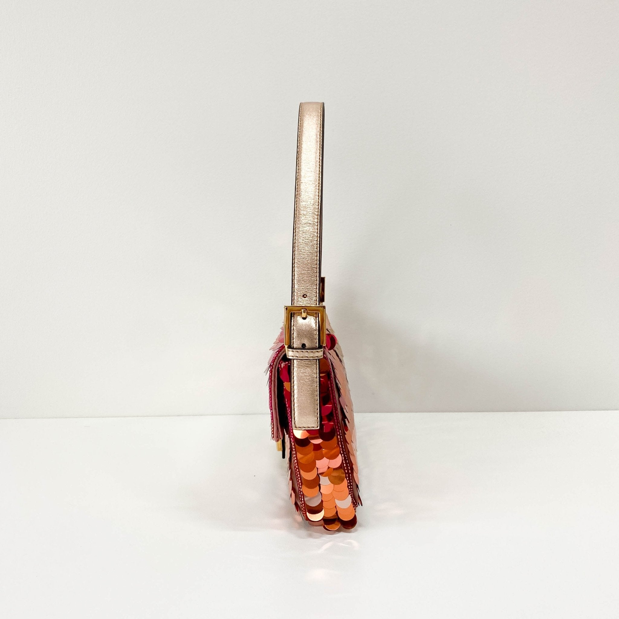 FENDI Baguette Re - Edition 1997 Pink/Red Multicolor Sequin Shoulder Bag, in , Sold by HIVE PRELOVED - Shoulder Bags, ,